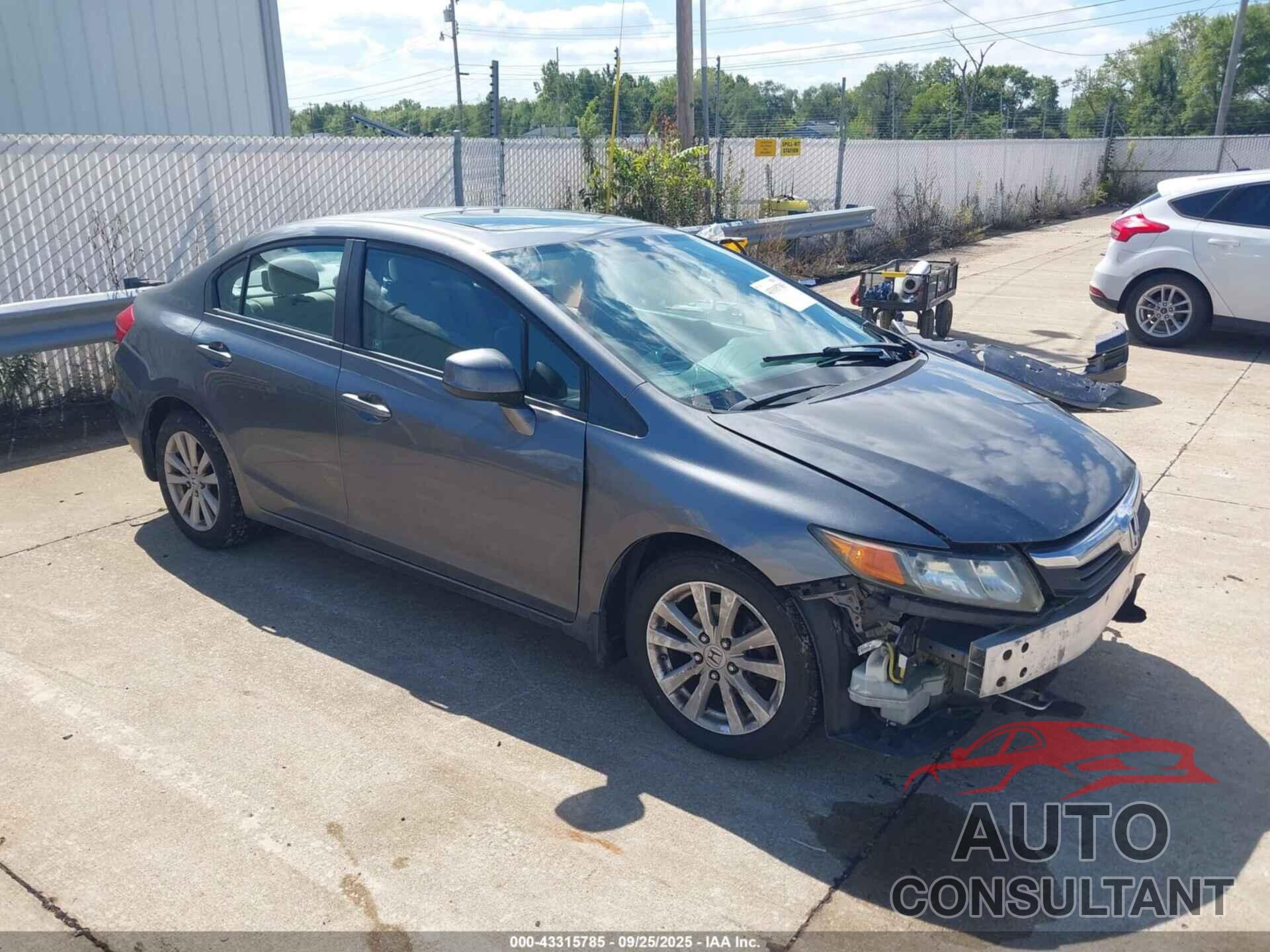 HONDA CIVIC 2012 - 19XFB2F89CE047665