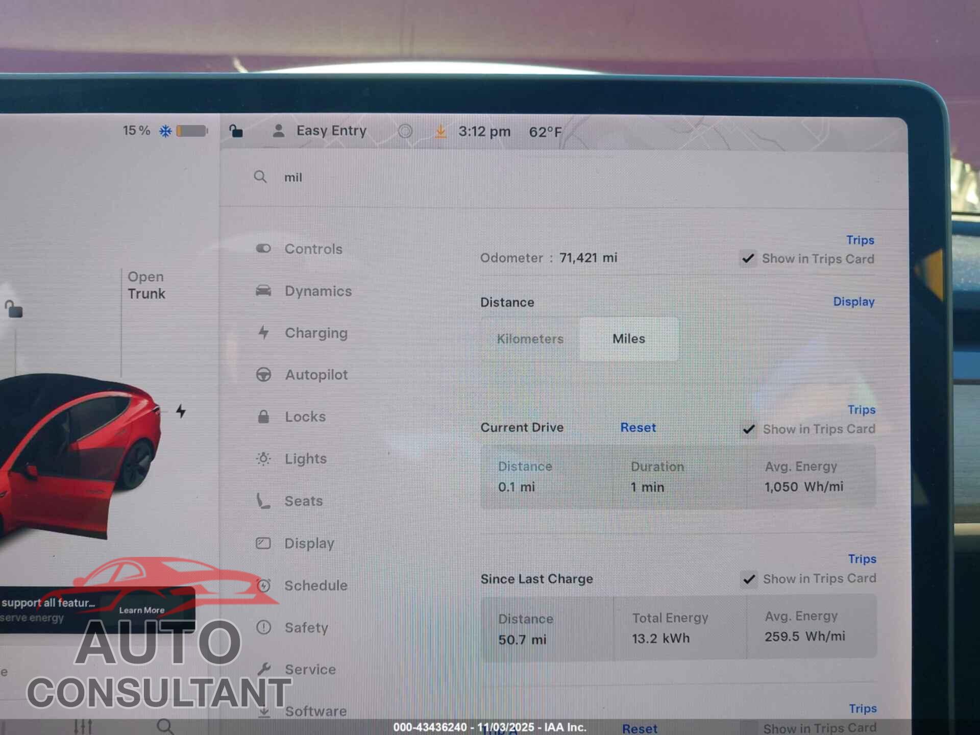 TESLA MODEL 3 2020 - 5YJ3E1EB7LF600308