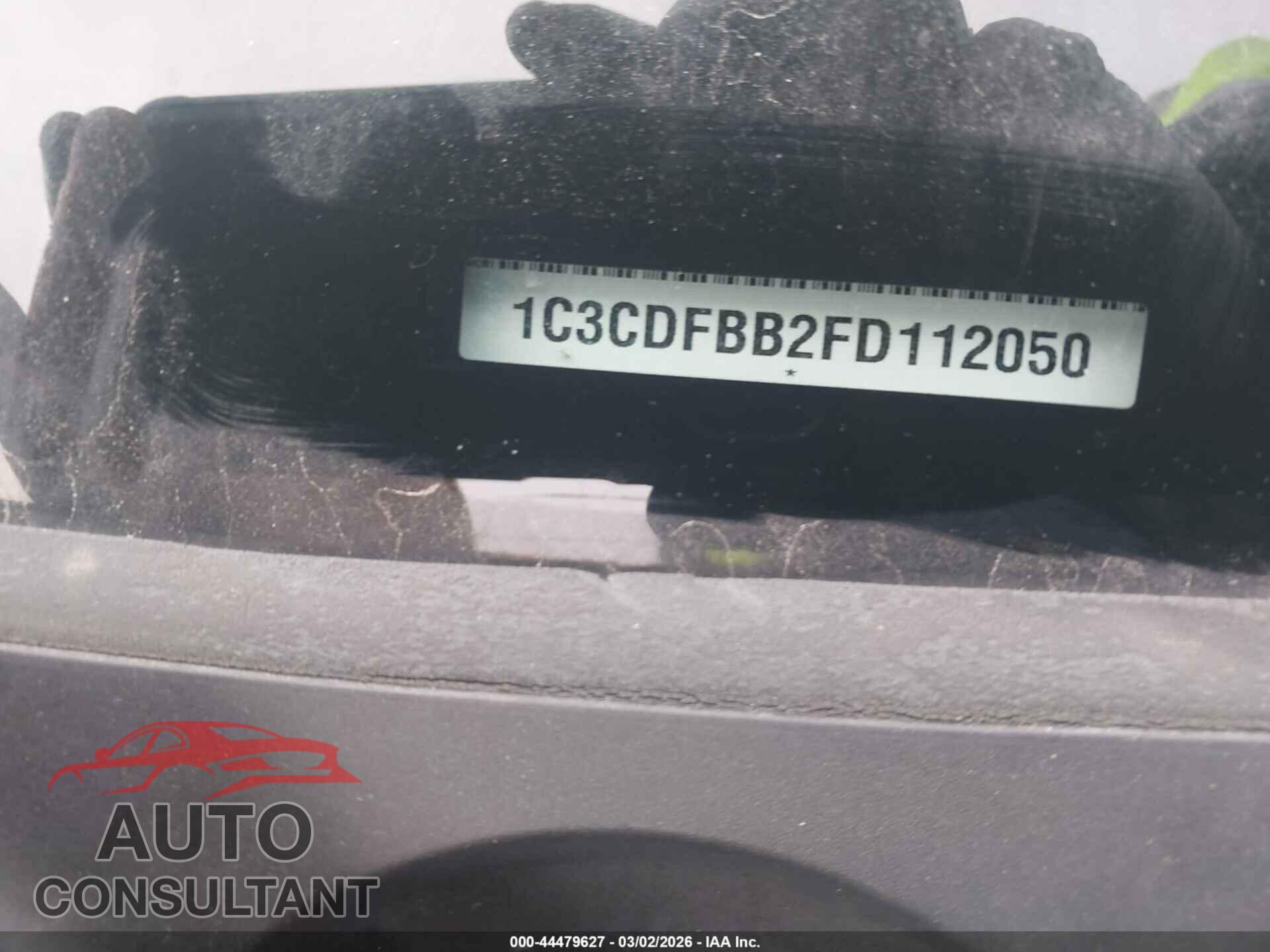 DODGE DART 2015 - 1C3CDFBB2FD112050