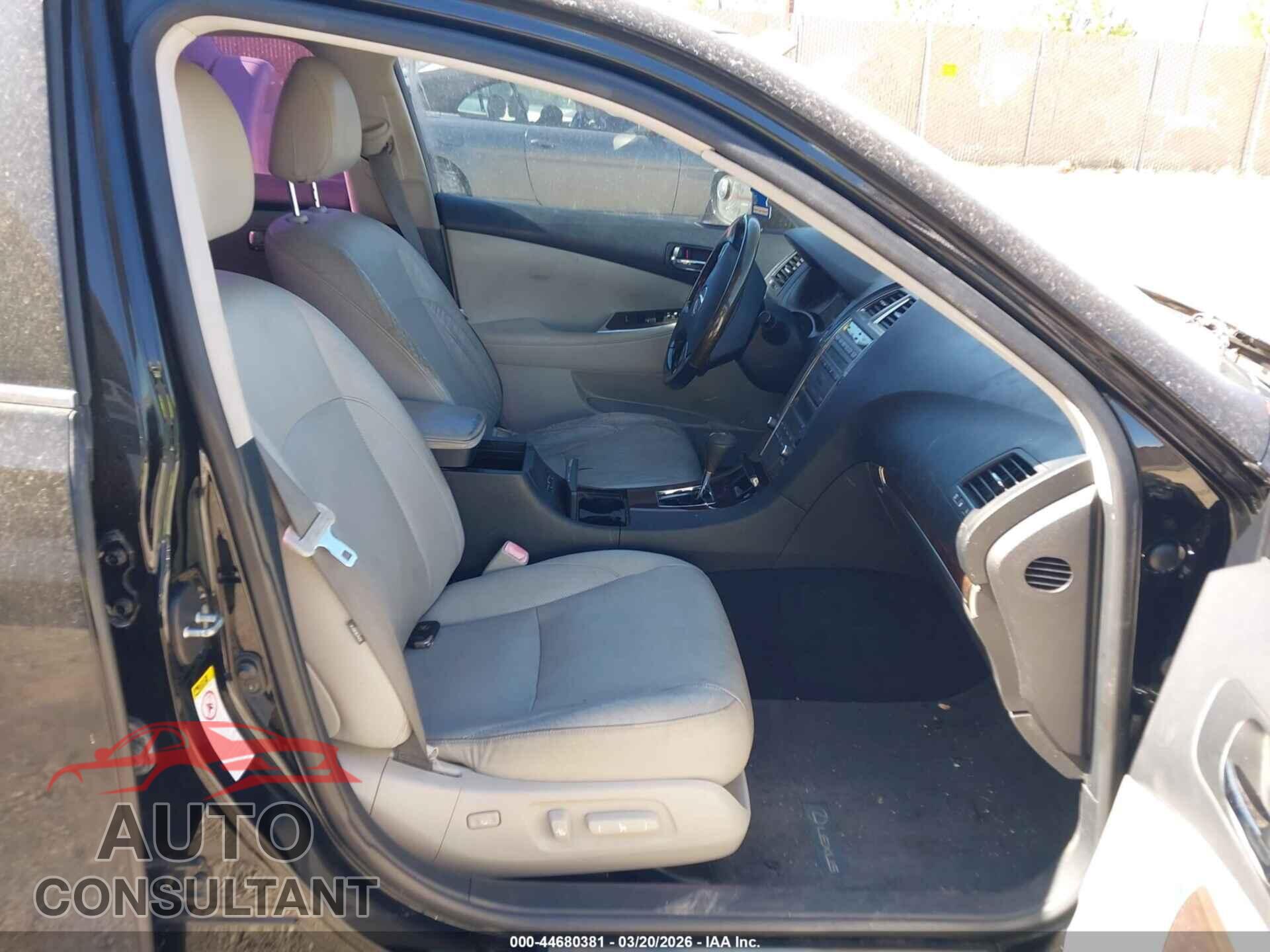 LEXUS ES 350 2012 - JTHBK1EG5C2490246