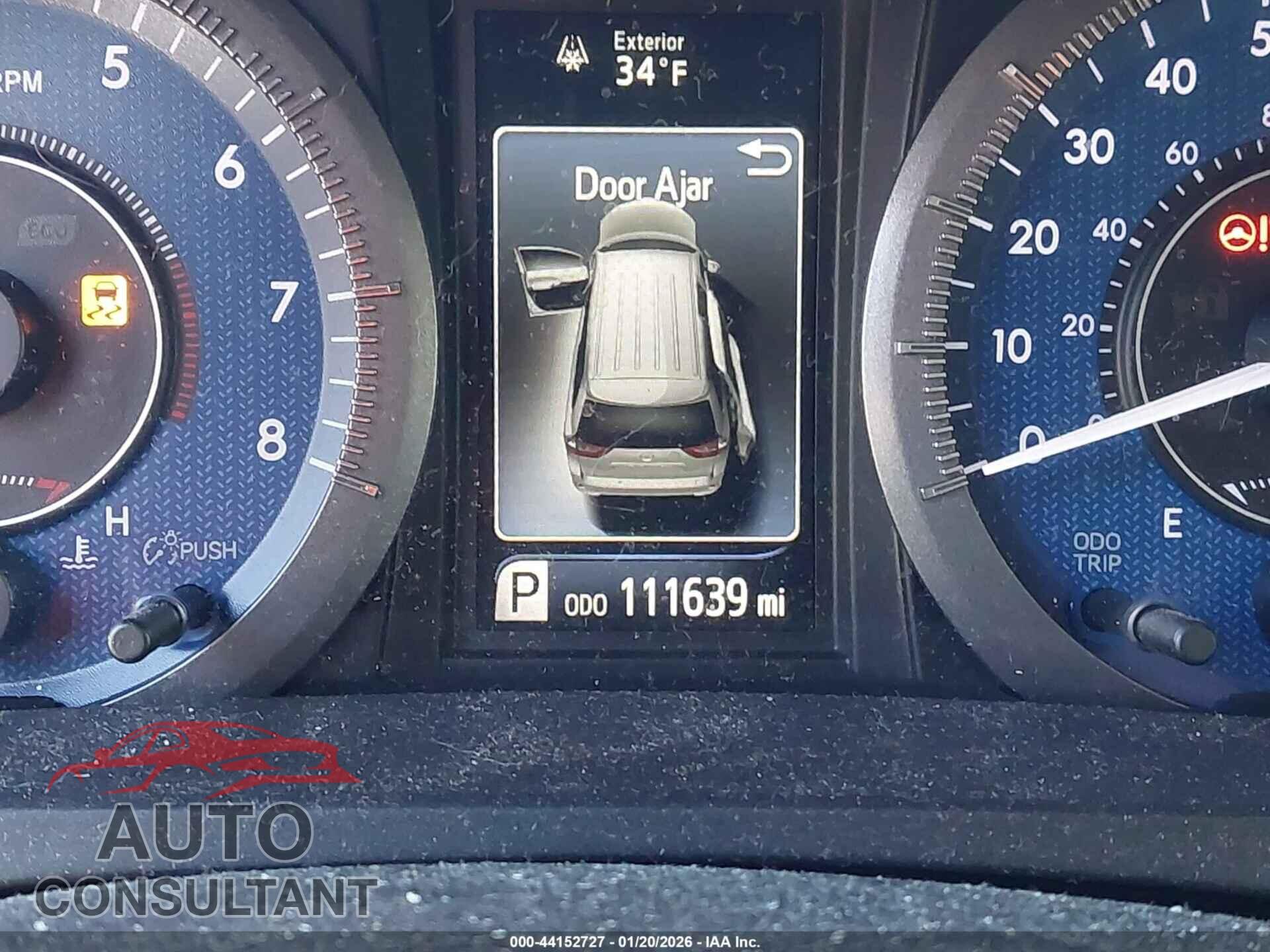TOYOTA SIENNA 2015 - 5TDYK3DC4FS543473
