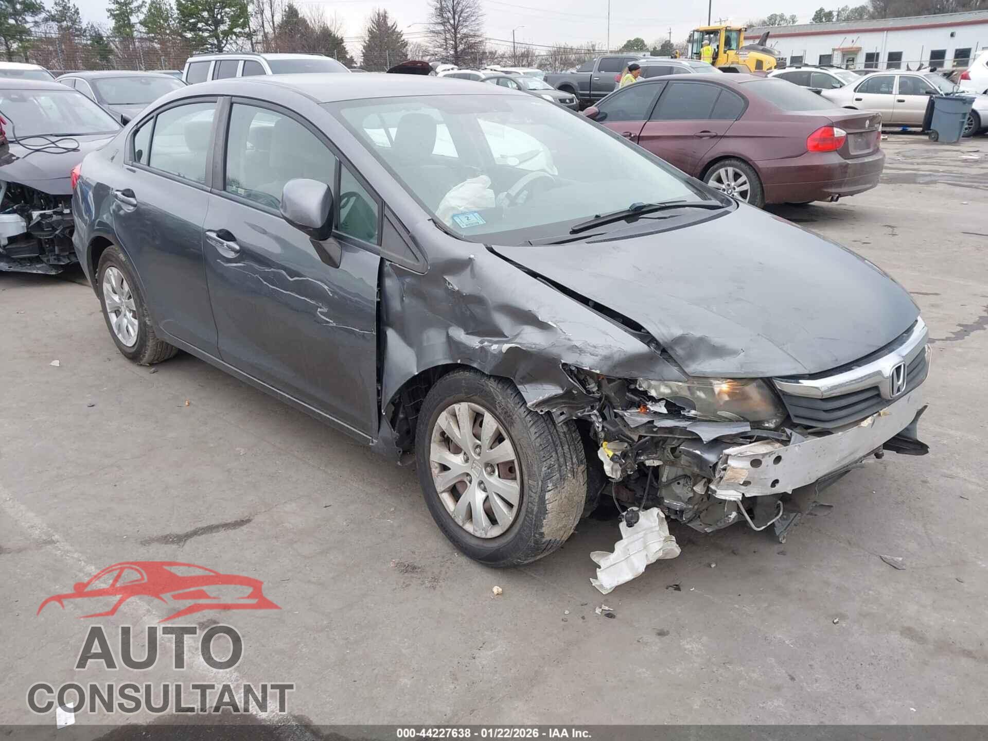HONDA CIVIC 2012 - 19XFB2F58CE378548