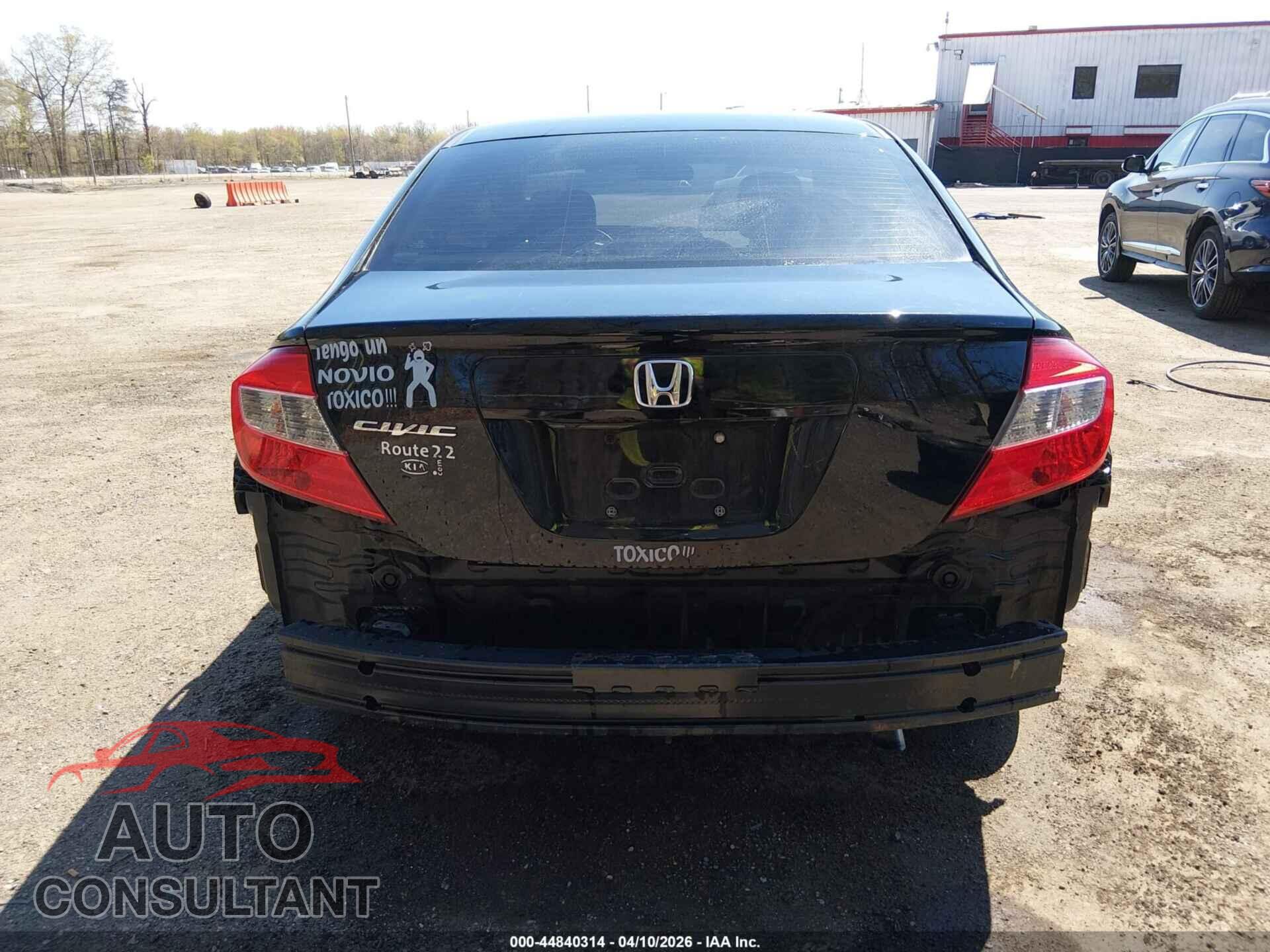 HONDA CIVIC 2012 - 19XFB2F51CE319759