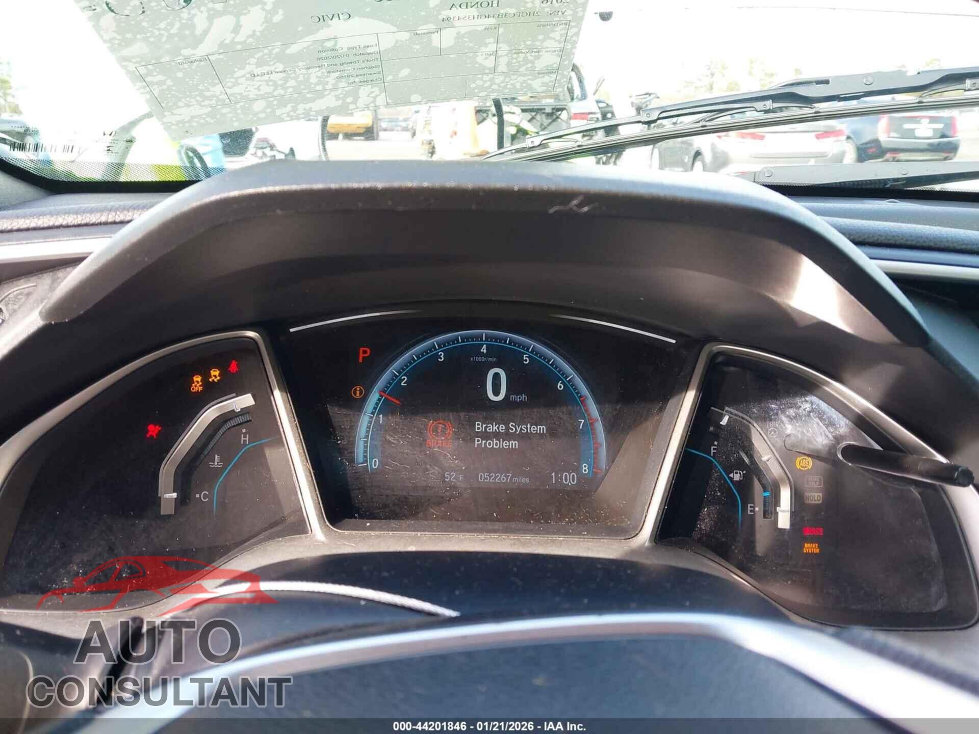 HONDA CIVIC 2016 - 2HGFC3B34GH354394