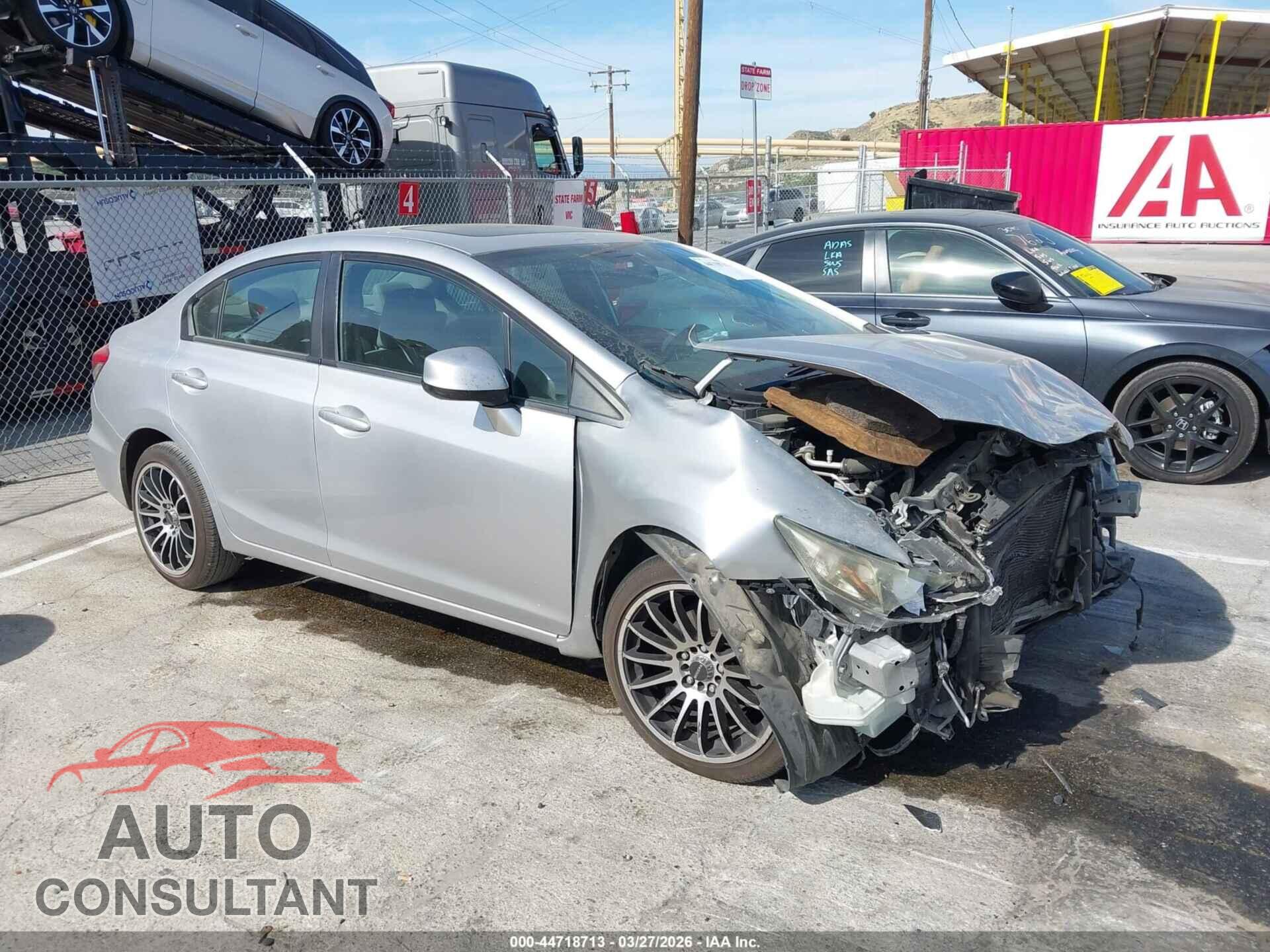 HONDA CIVIC 2013 - 19XFB2F94DE268598