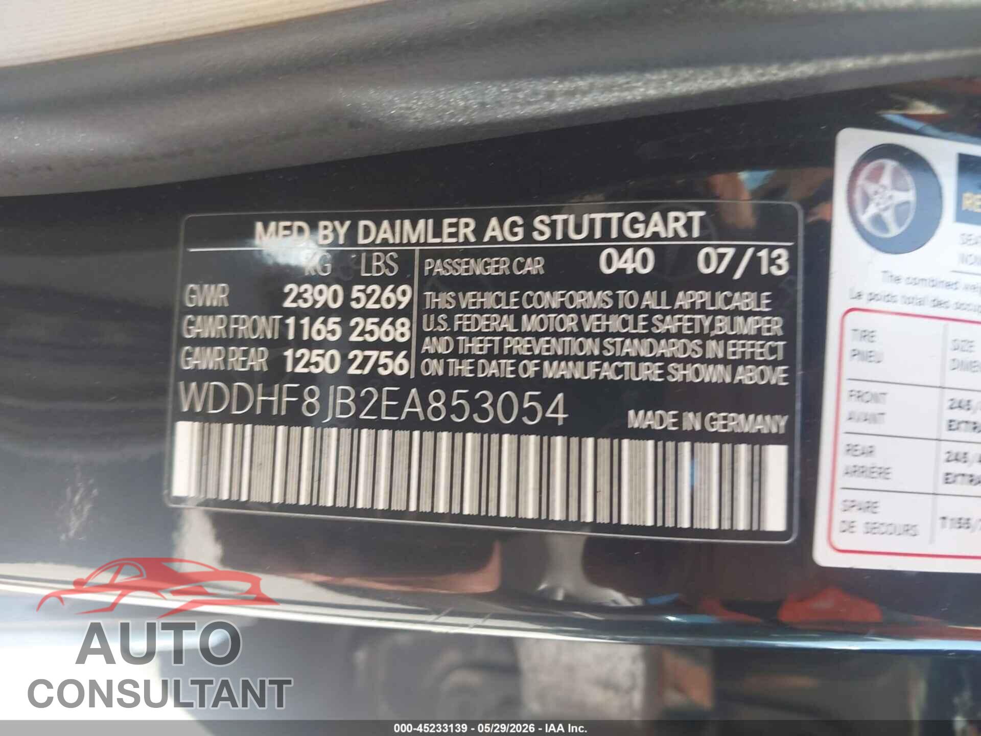 MERCEDES-BENZ E 350 2014 - WDDHF8JB2EA853054