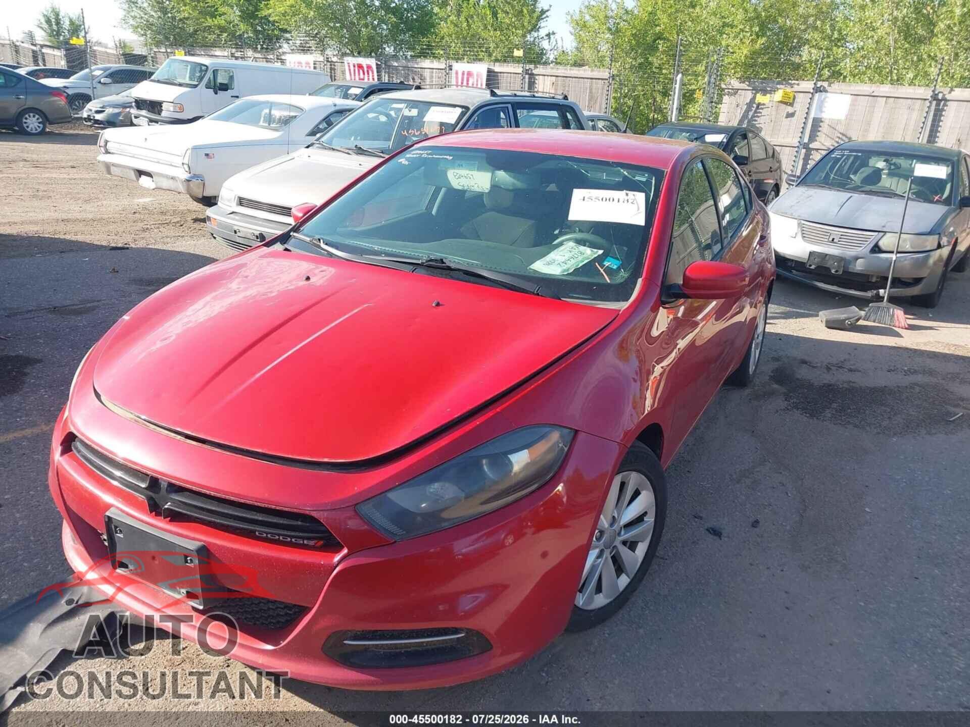 DODGE DART 2014 - 1C3CDFBB8ED824657