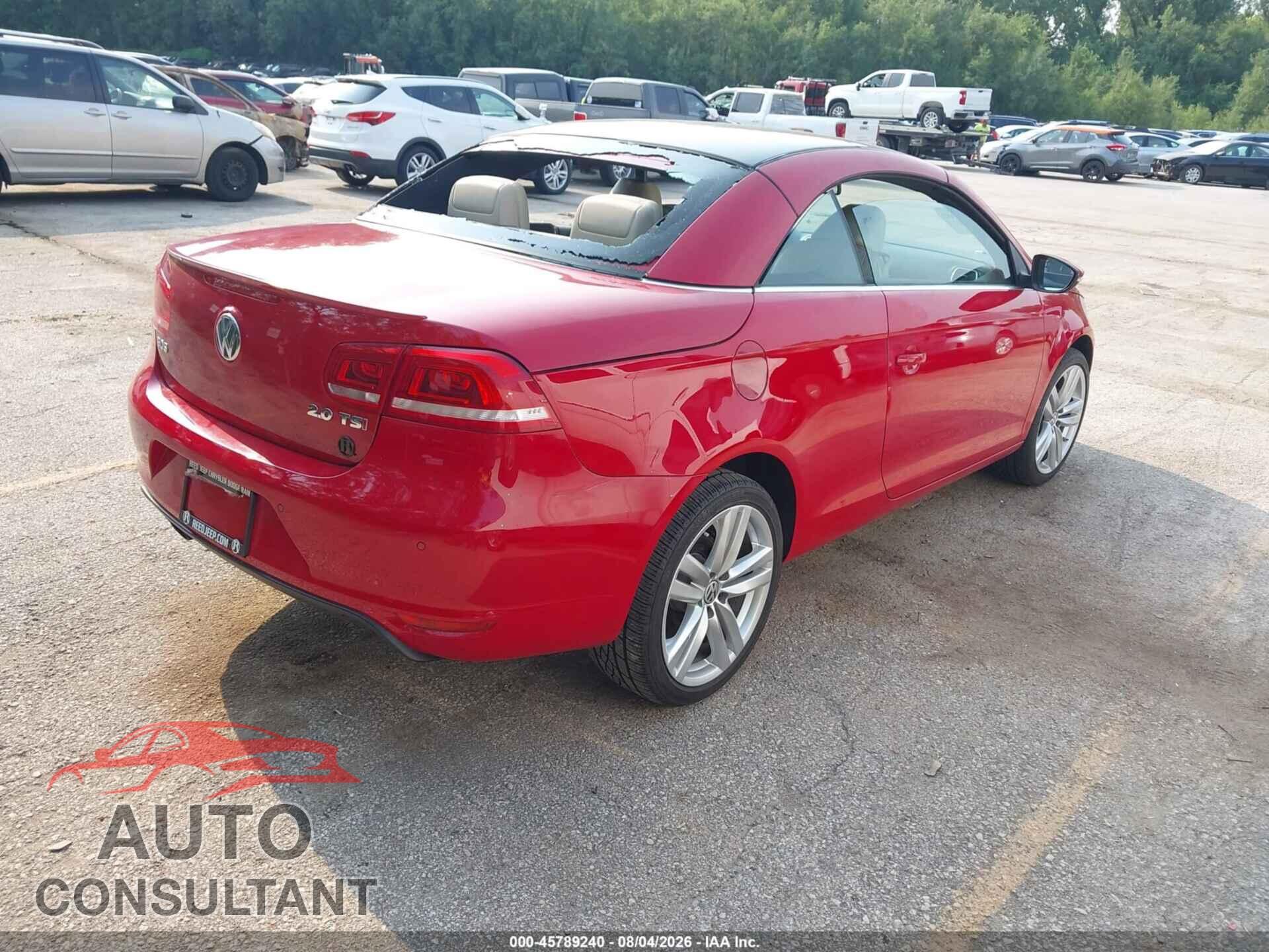 VOLKSWAGEN EOS 2014 - WVWFW8AH1EV005195