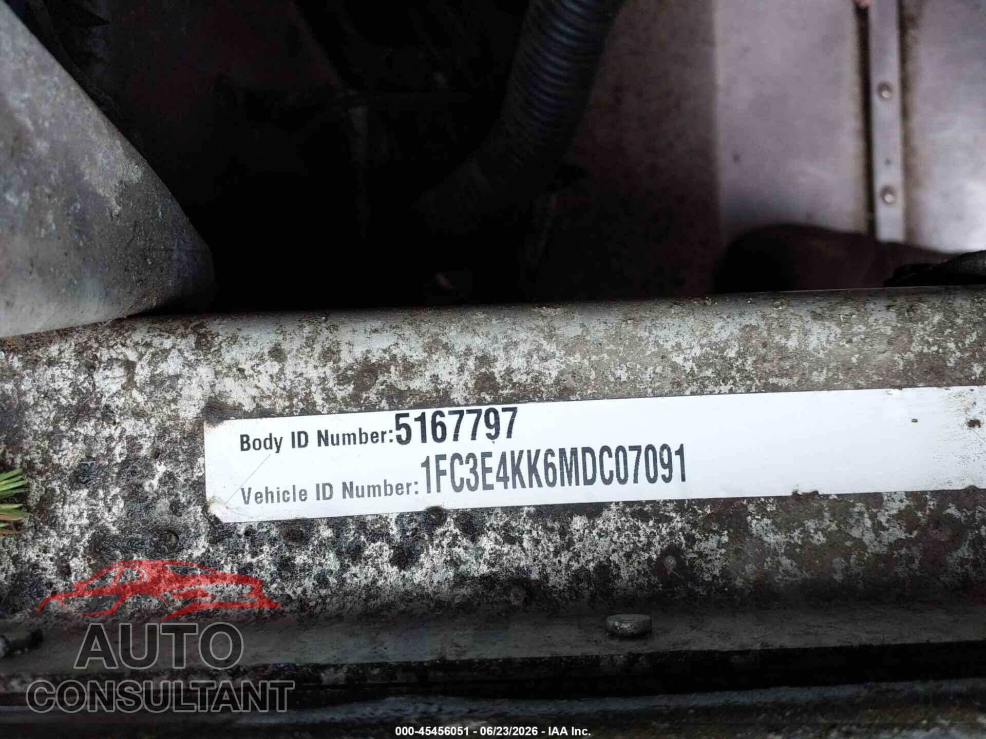 FORD ECONOLINE 2021 - 1FC3E4KK6MDC07091