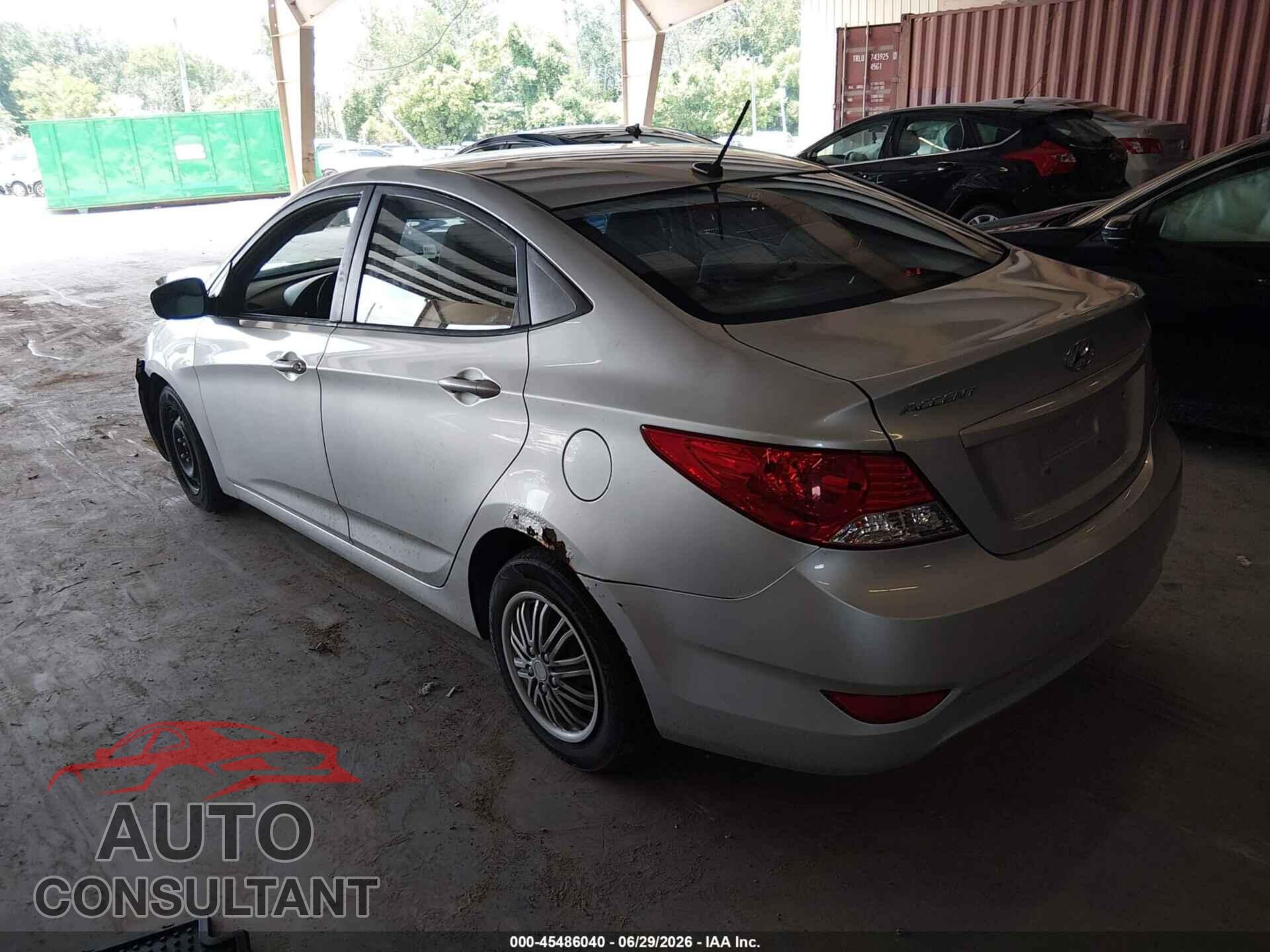 HYUNDAI ACCENT 2013 - KMHCT4AE6DU453183