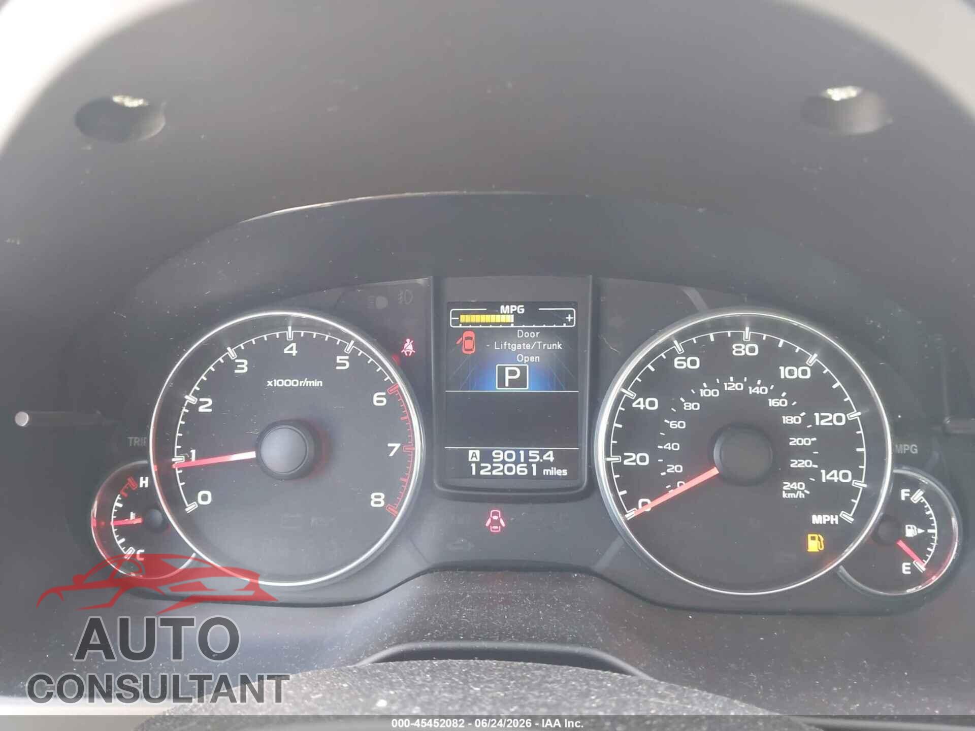 SUBARU OUTBACK 2014 - 4S4BRBLC4E3325655