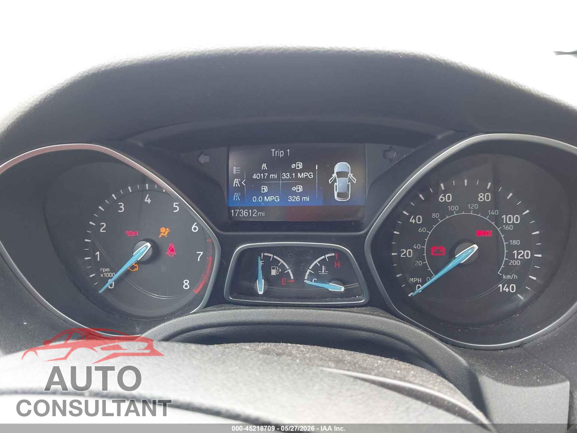 FORD FOCUS 2017 - 1FADP3E28HL255522
