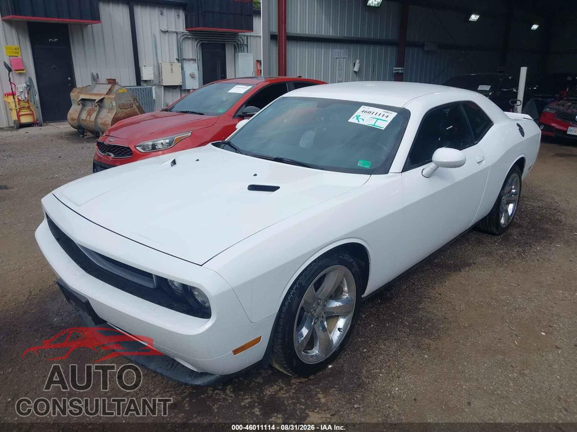 DODGE CHALLENGER 2012 - 2C3CDYAG3CH135182