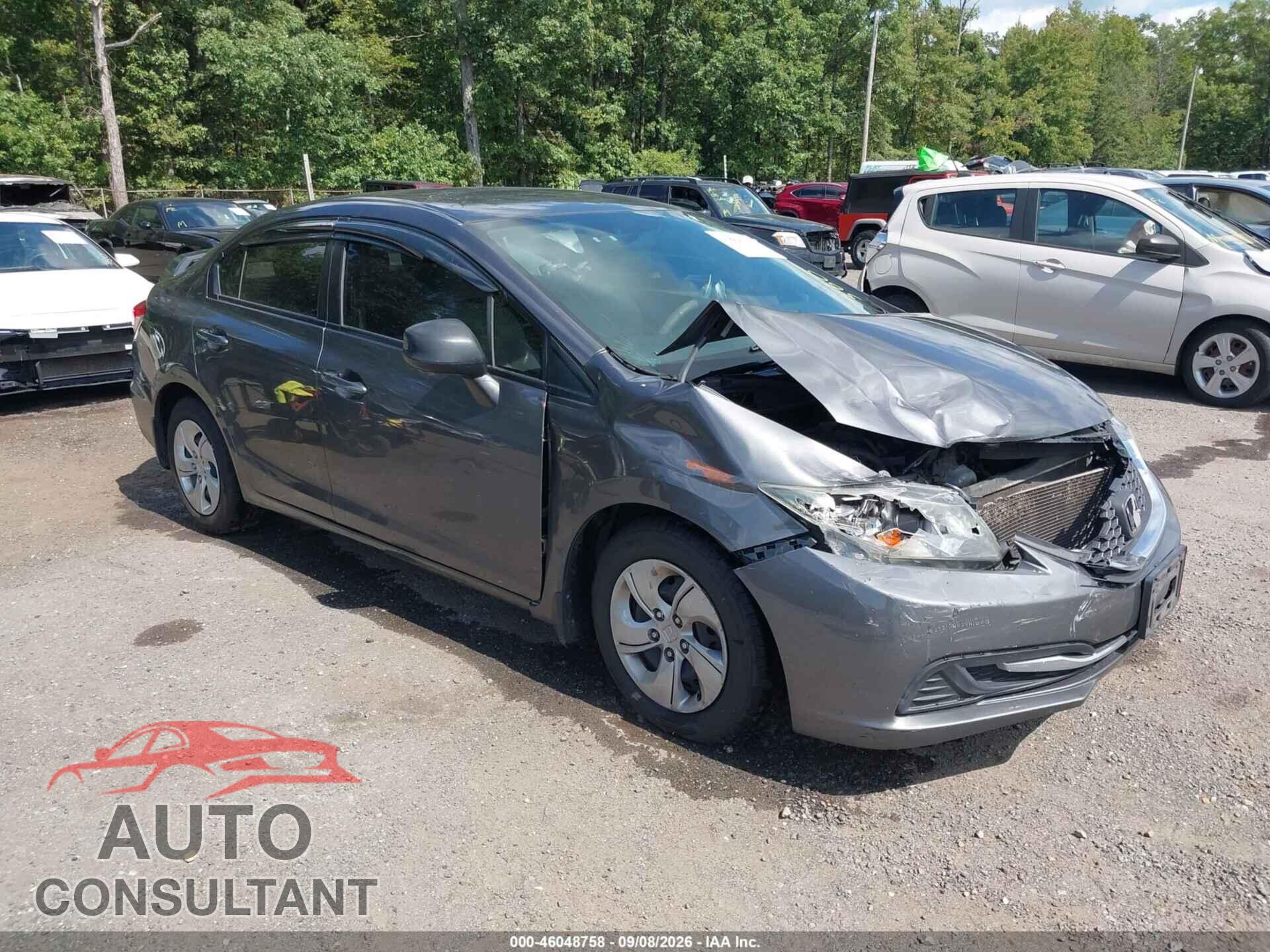 HONDA CIVIC 2013 - 2HGFB2F54DH585249