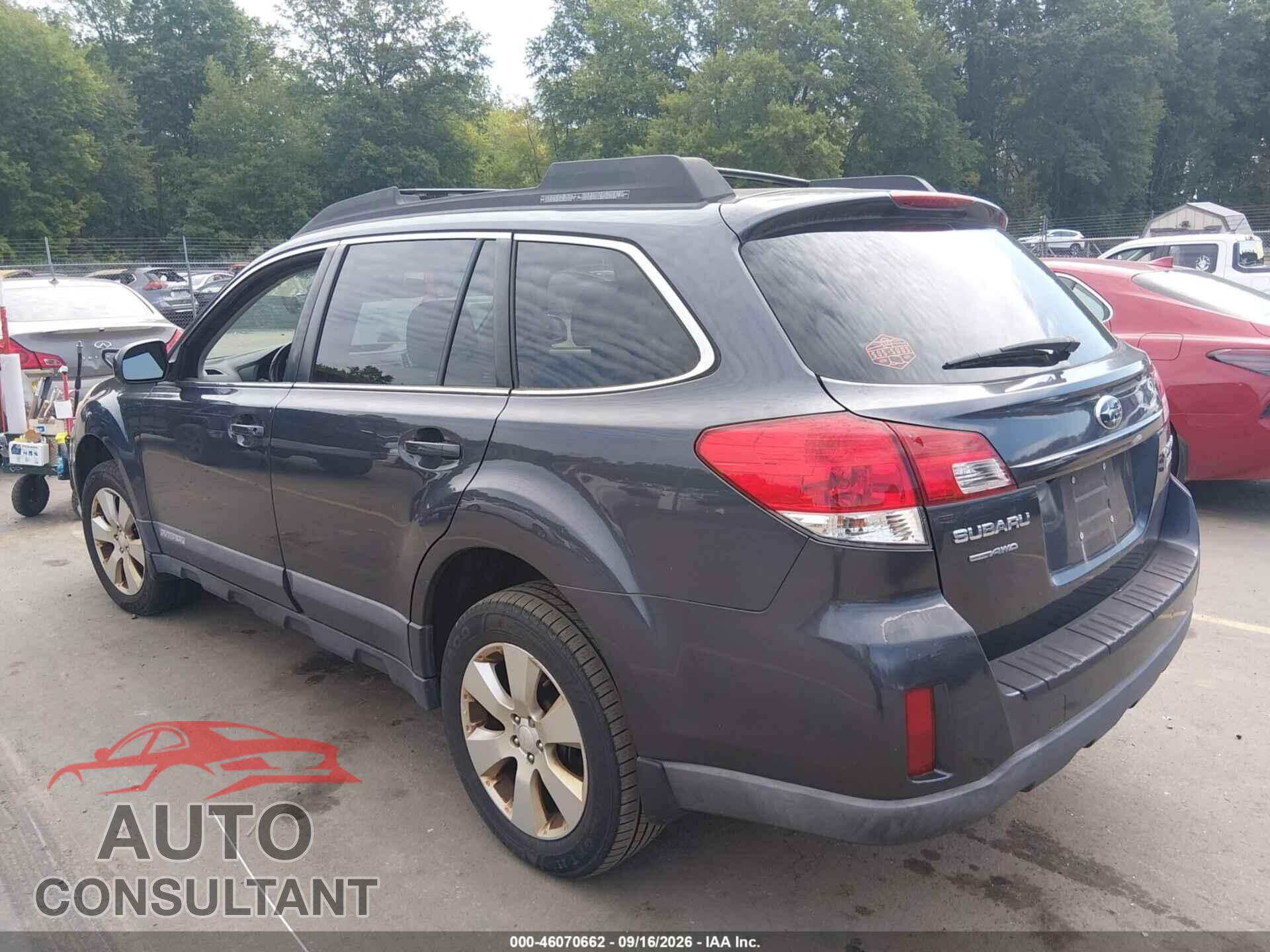 SUBARU OUTBACK 2011 - 4S4BRBGC7B3330676