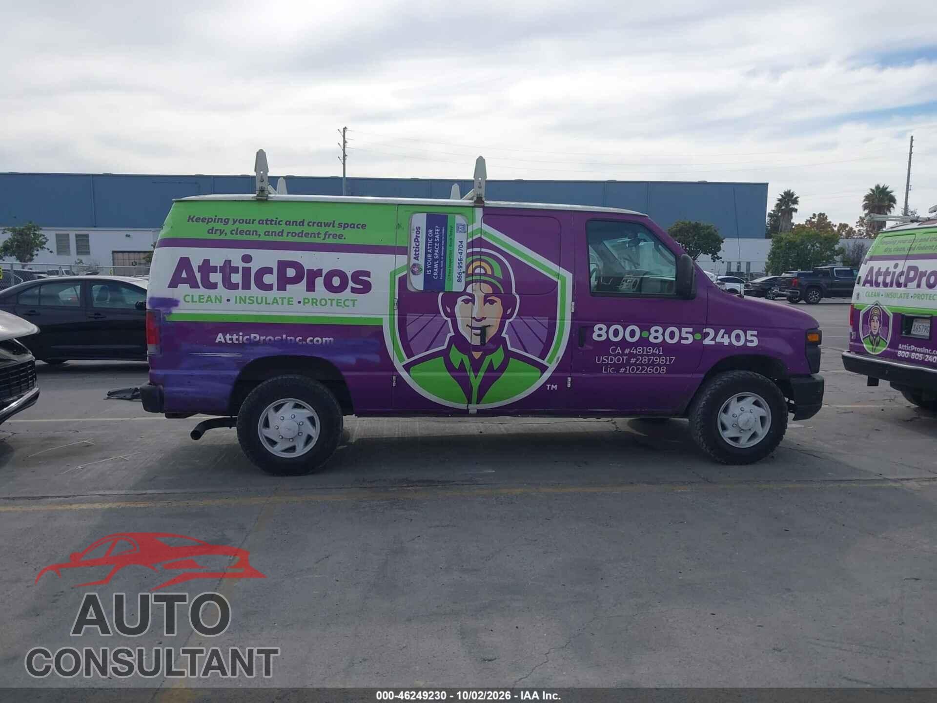 FORD E-250 2012 - 1FTNE2EL0CDB25292