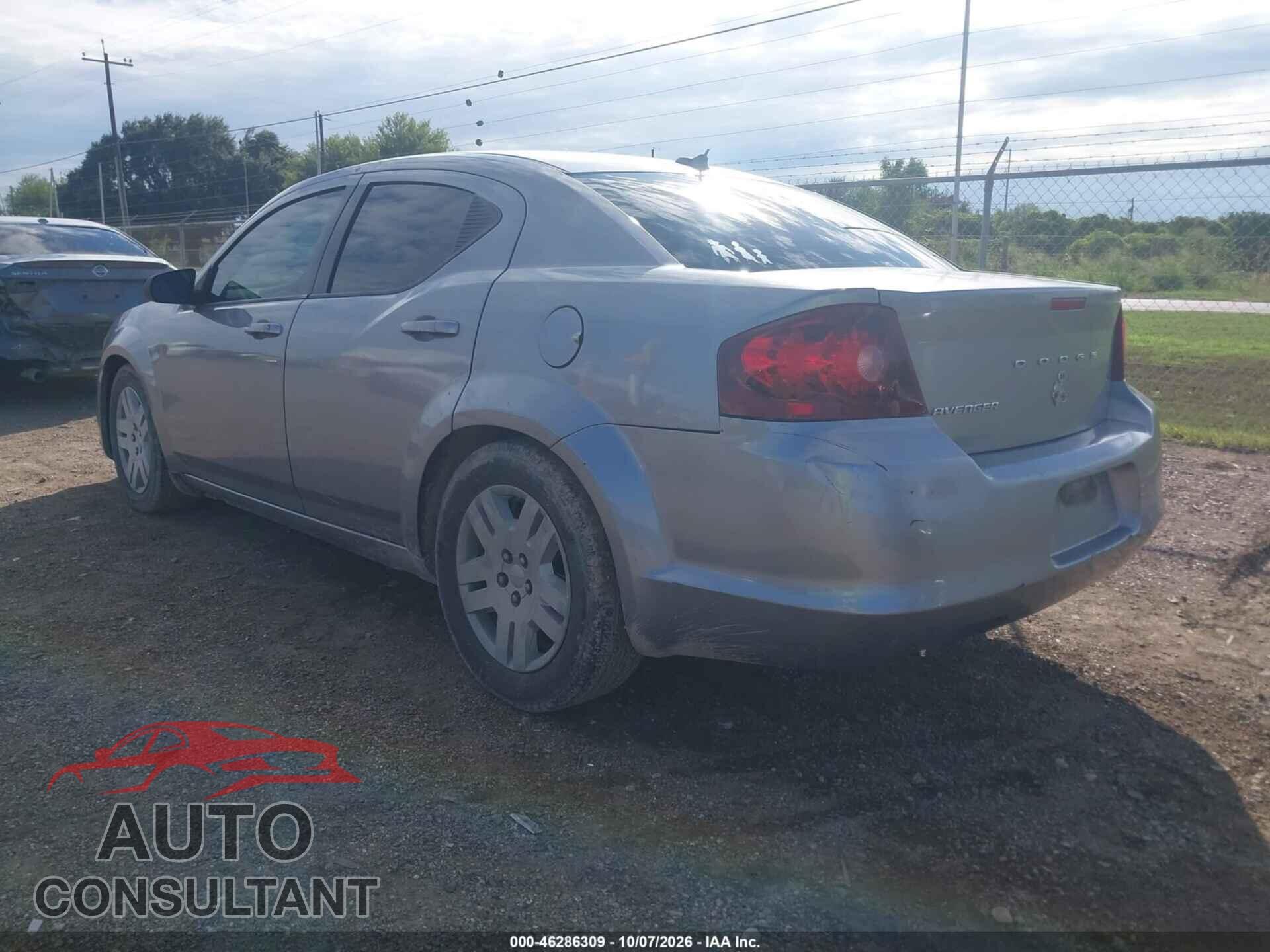 DODGE AVENGER 2013 - 1C3CDZAB7DN619682