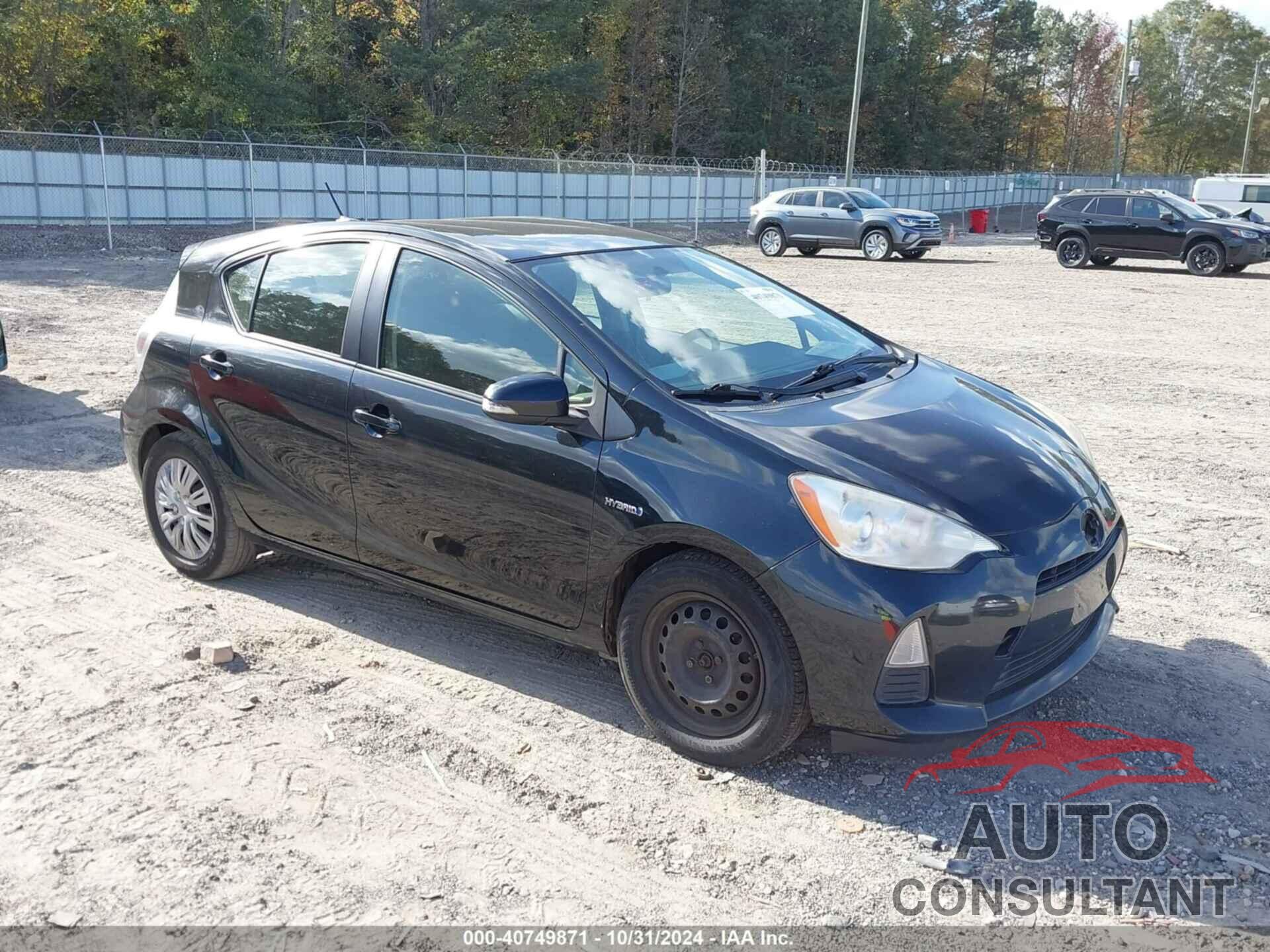 TOYOTA PRIUS C 2012 - JTDKDTB32C1517224