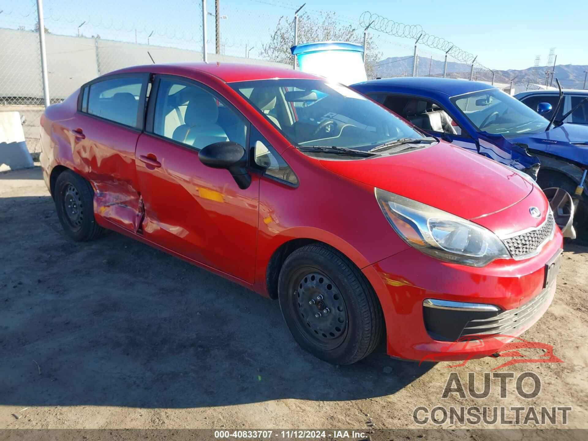 KIA RIO 2017 - KNADN4A3XH6040420