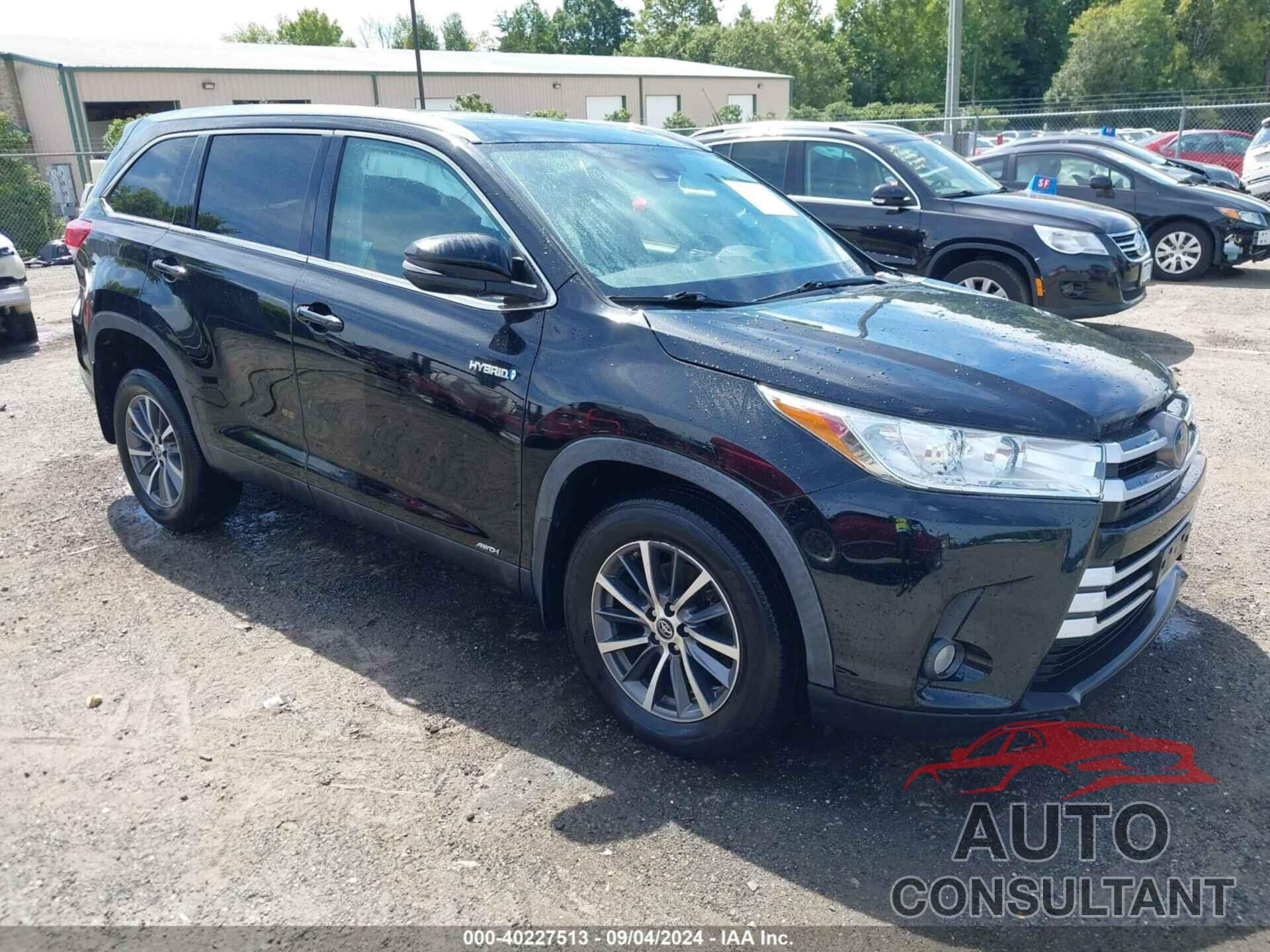 TOYOTA HIGHLANDER HYBRID 2019 - 5TDJGRFH3KS077432