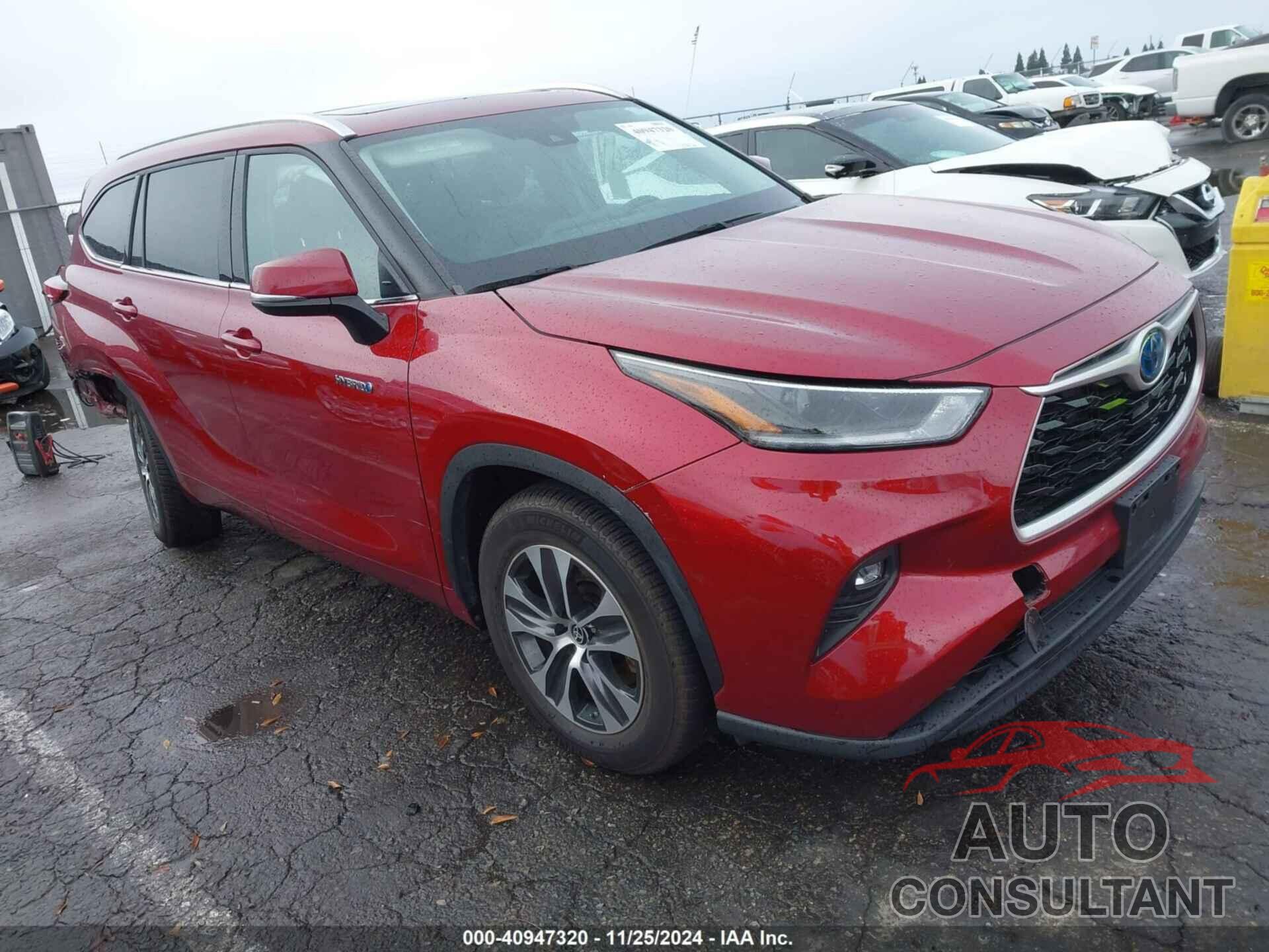 TOYOTA HIGHLANDER 2021 - 5TDHARAH0MS509534