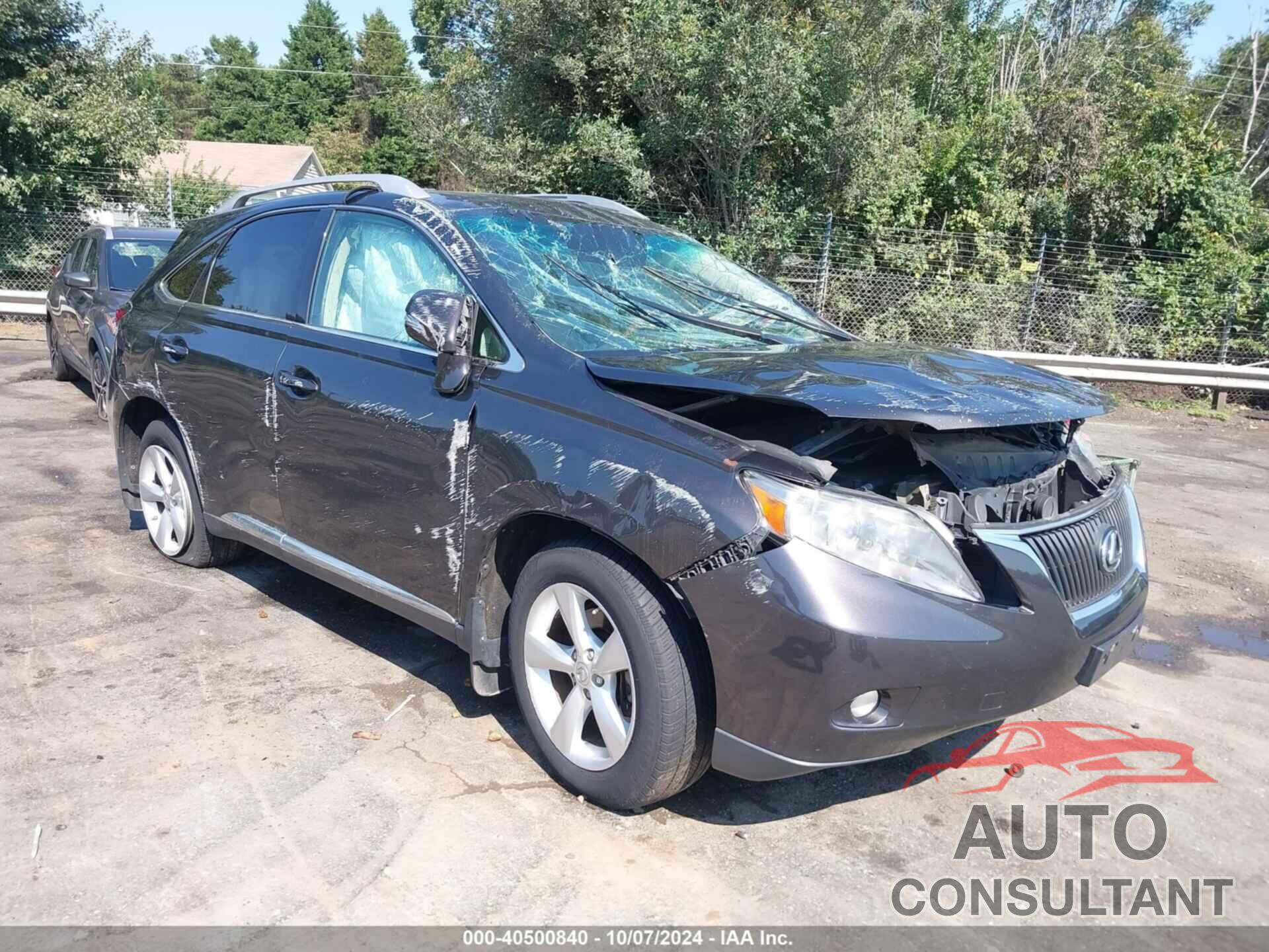 LEXUS RX 350 2010 - 2T2BK1BA9AC074874