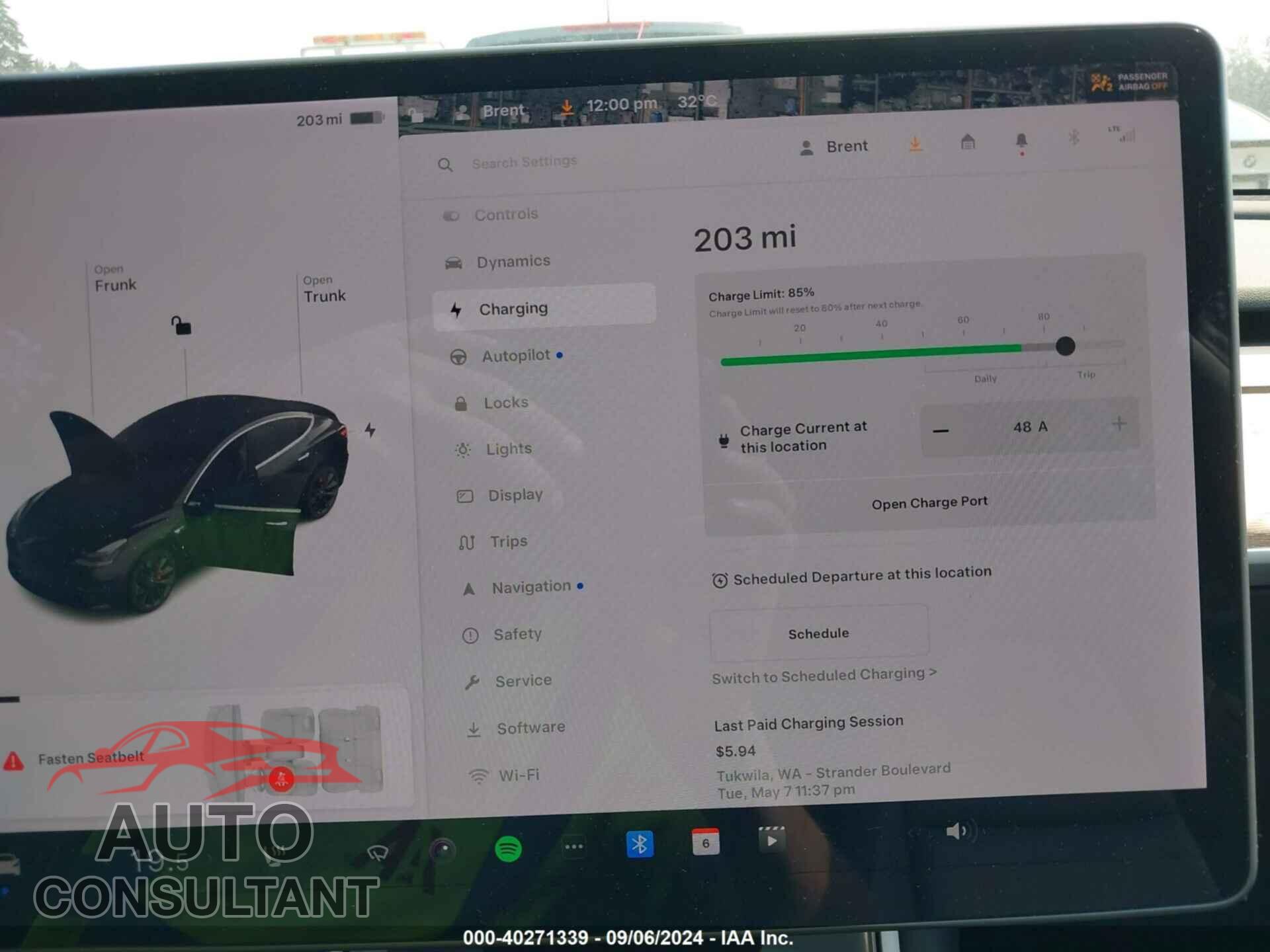 TESLA MODEL 3 2020 - 5YJ3E1EC5LF623501