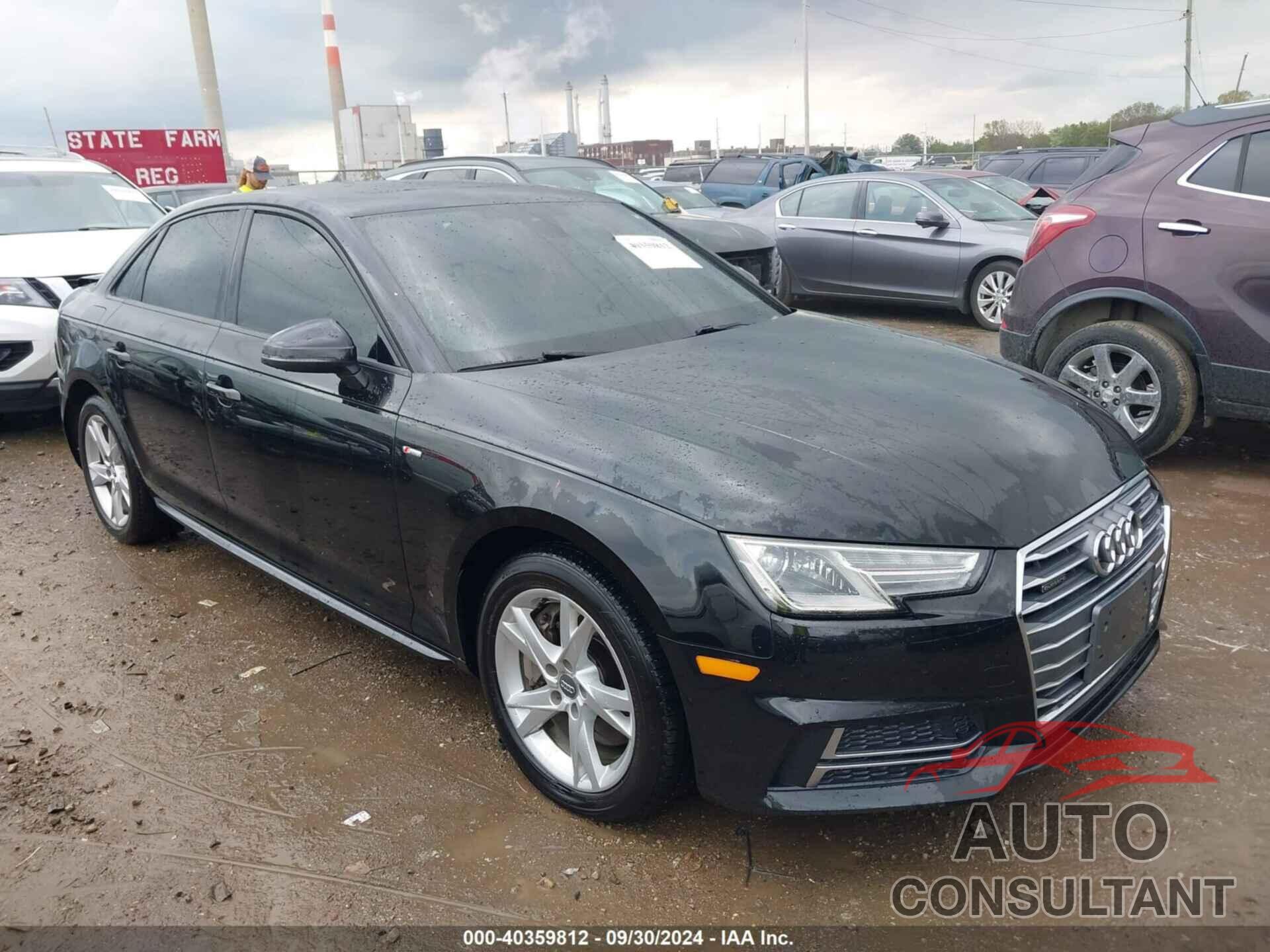 AUDI A4 2018 - WAUDNAF4XJA018078