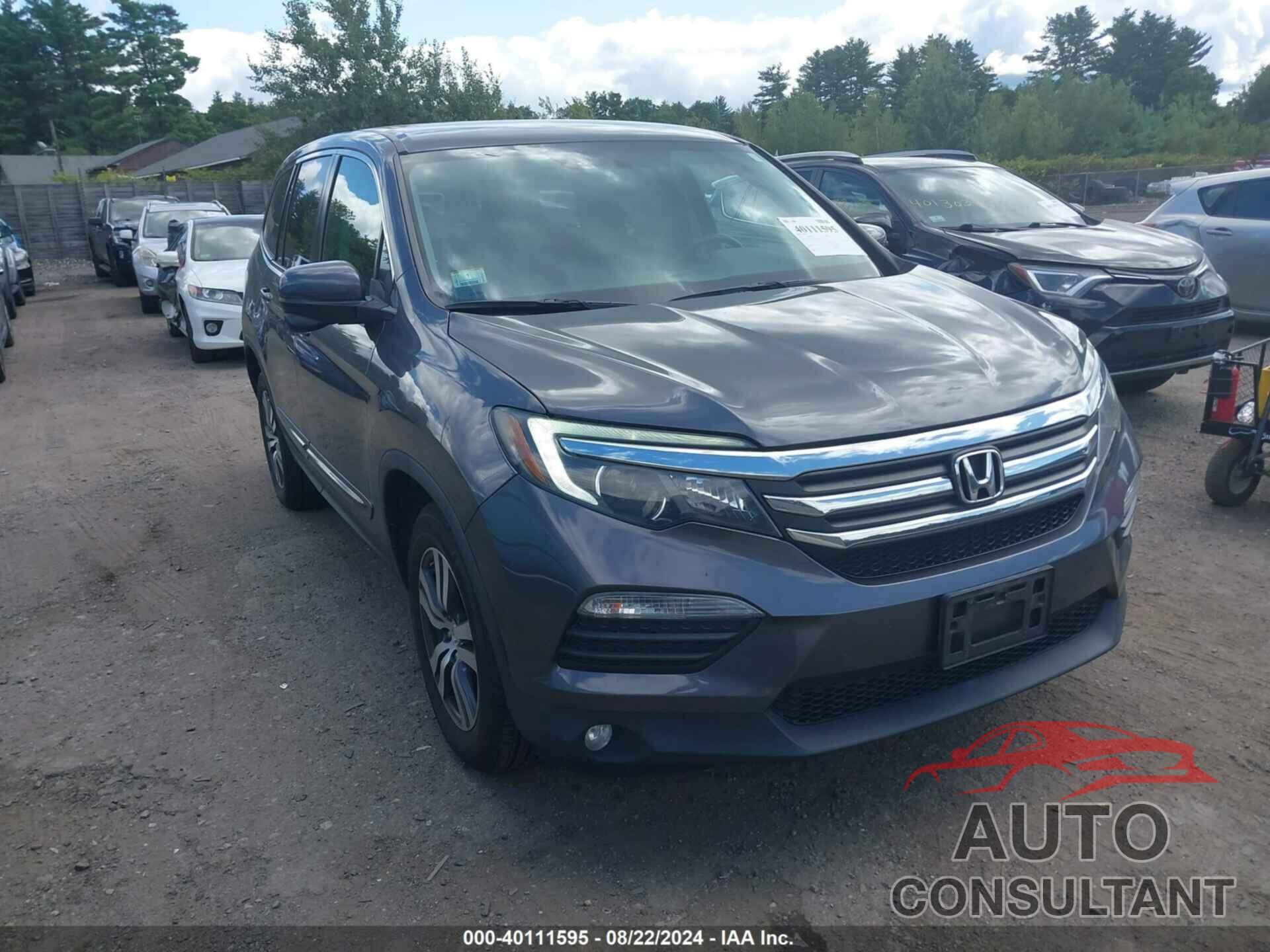 HONDA PILOT 2017 - 5FNYF6H39HB105247