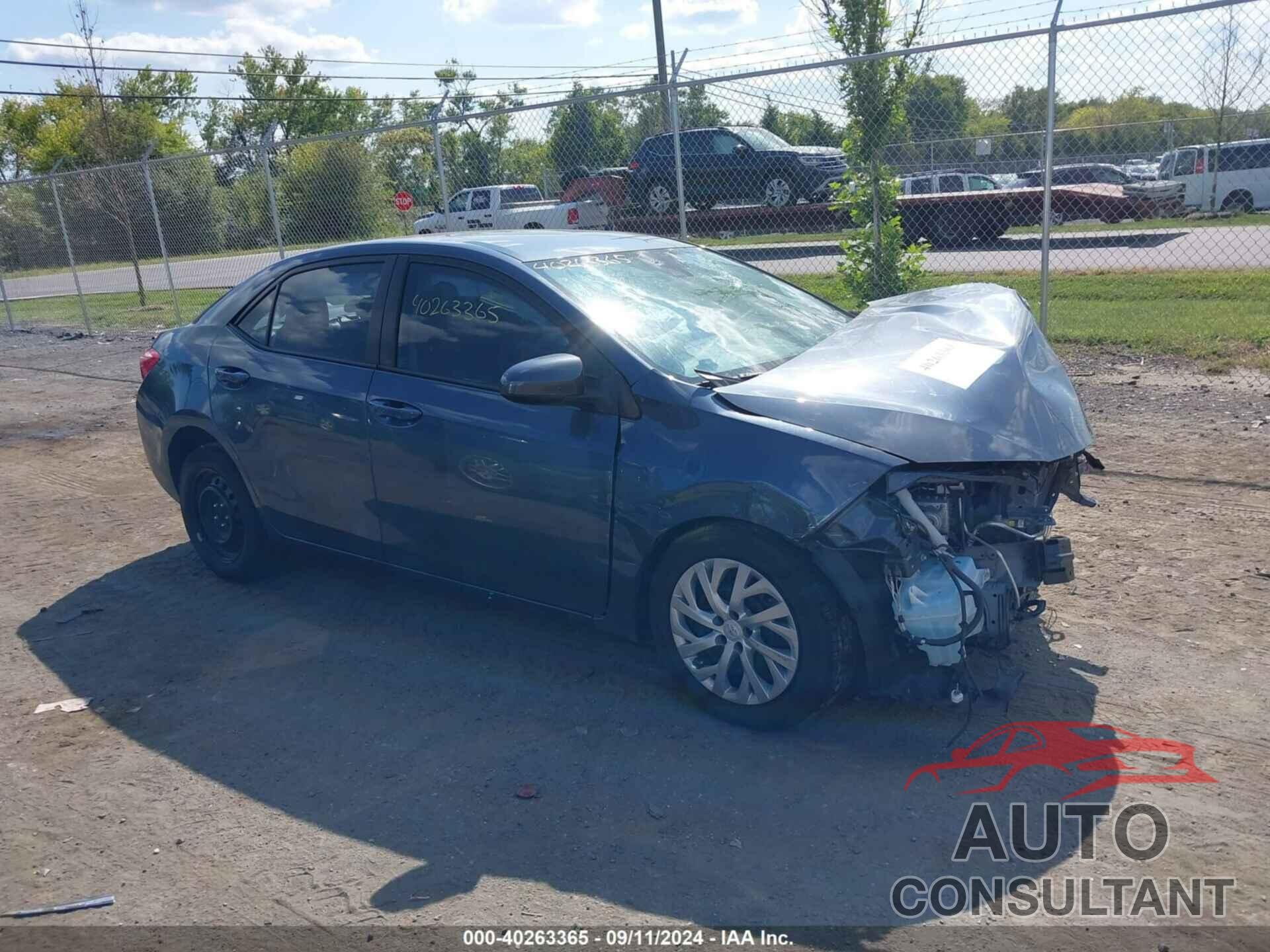 TOYOTA COROLLA 2019 - 2T1BURHE8KC246806