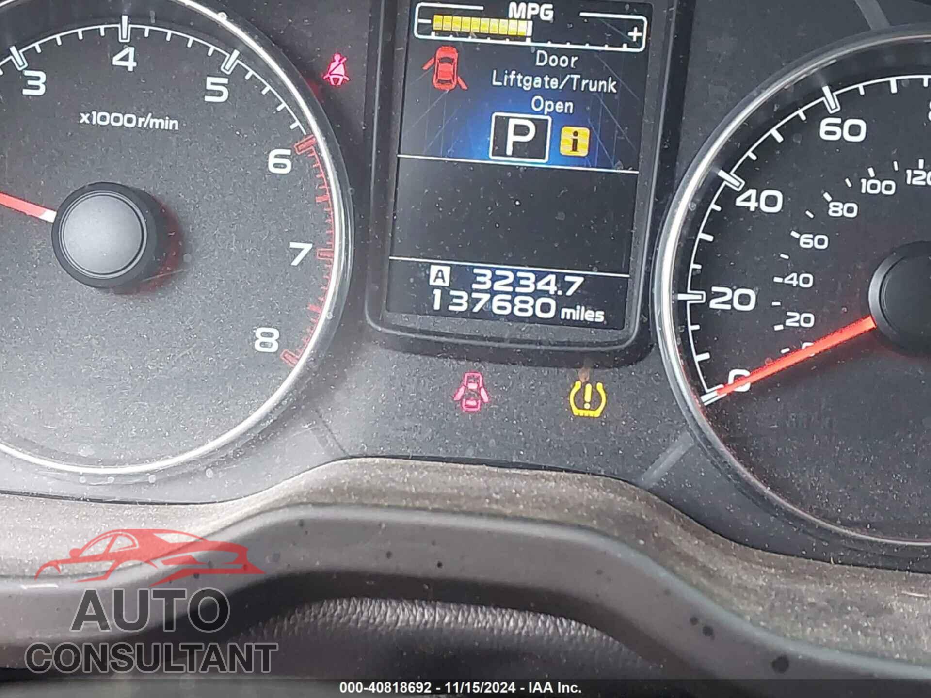 SUBARU OUTBACK 2014 - 4S4BRBLC4E3292852