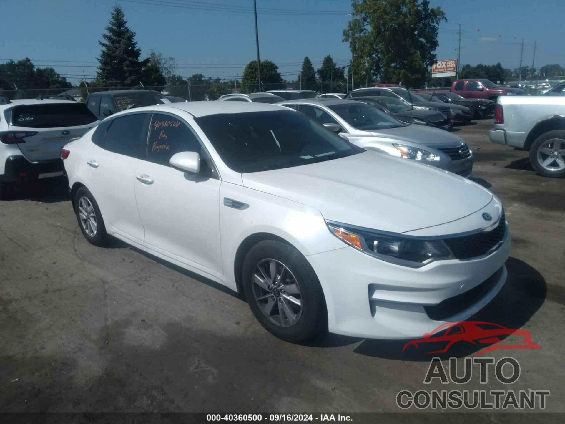 KIA OPTIMA 2016 - KNAGT4L3XG5104394