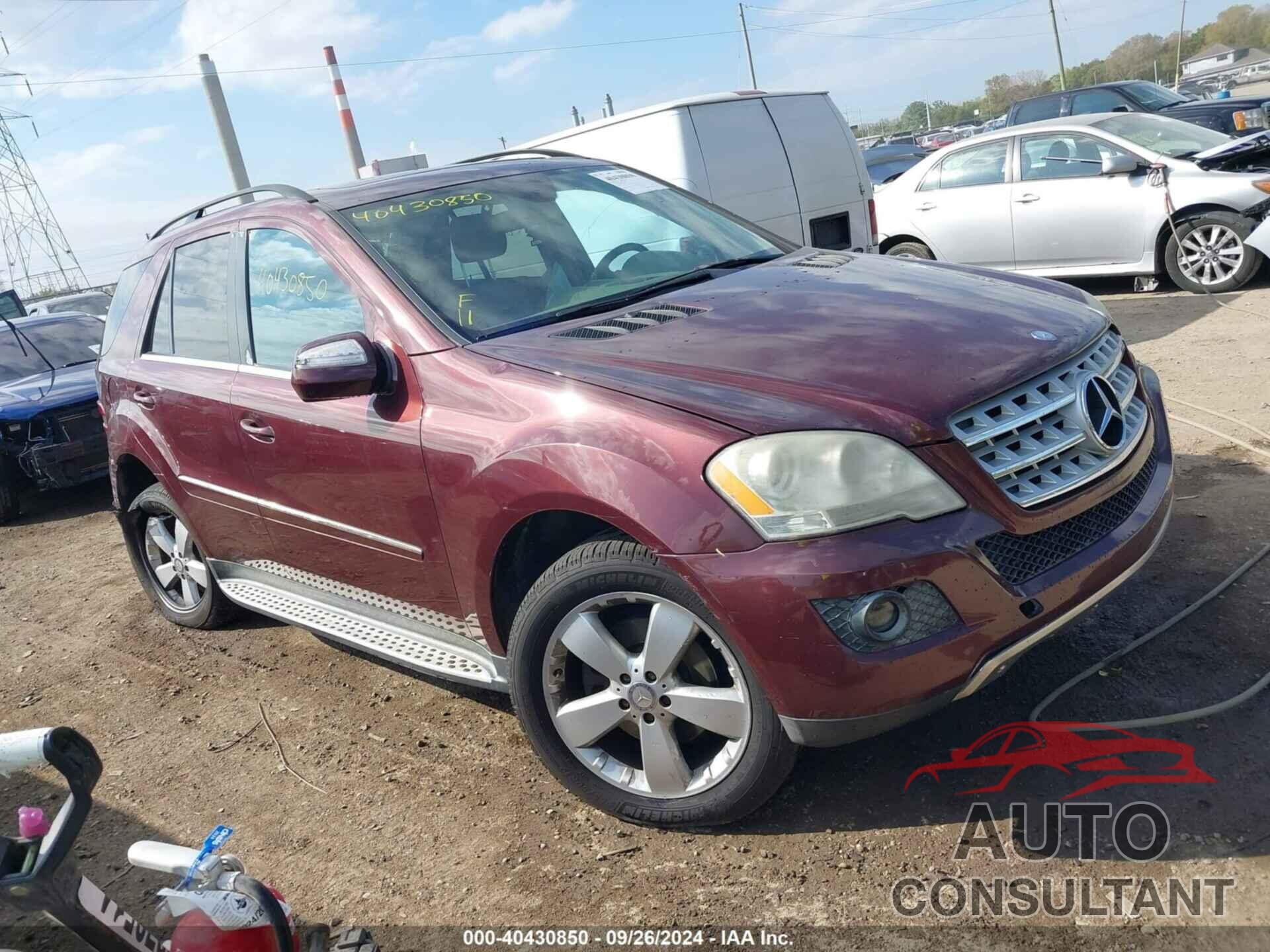 MERCEDES-BENZ ML 350 2010 - 4JGBB8GB6AA605432