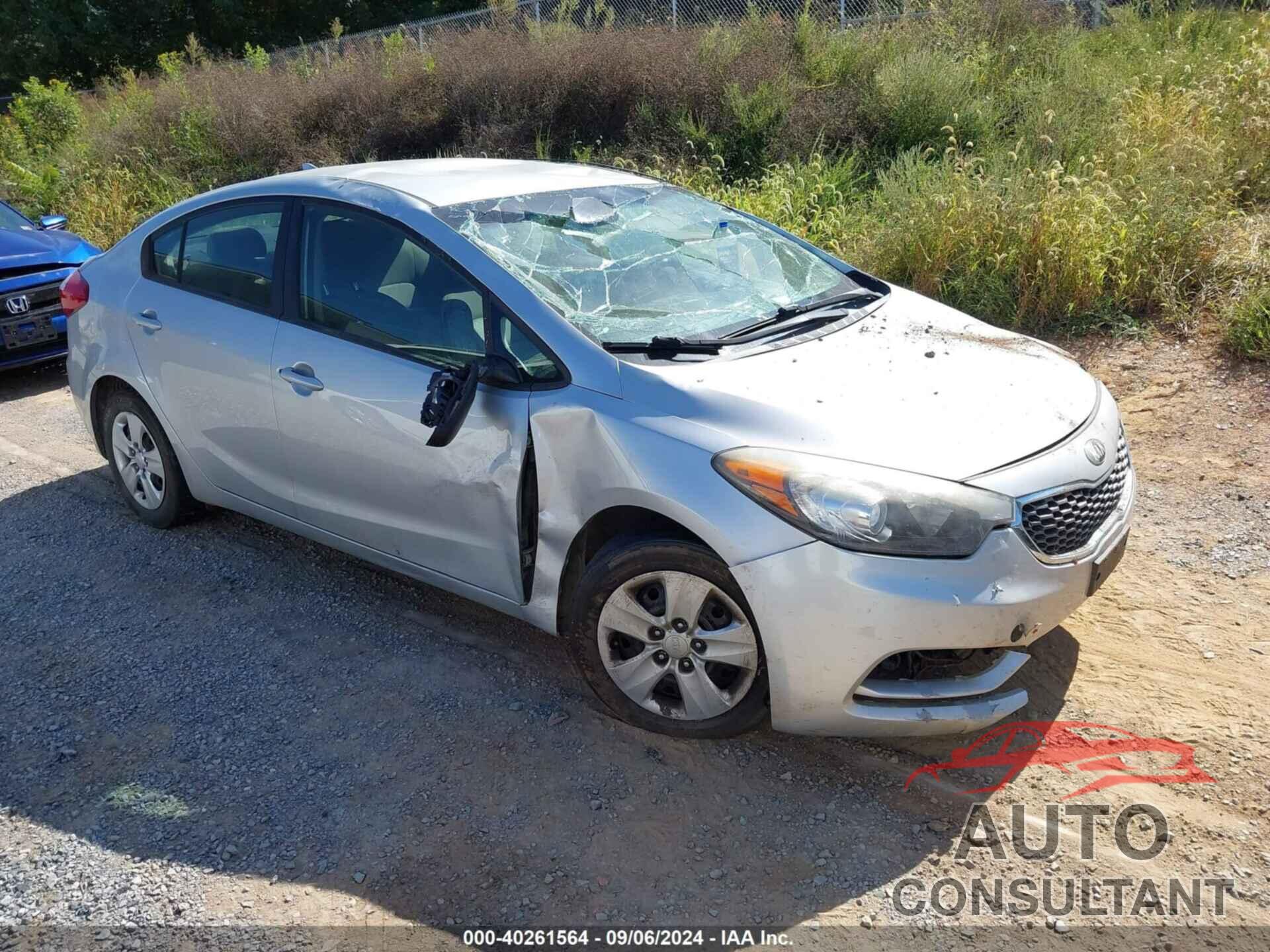 KIA FORTE 2016 - KNAFK4A67G5540454