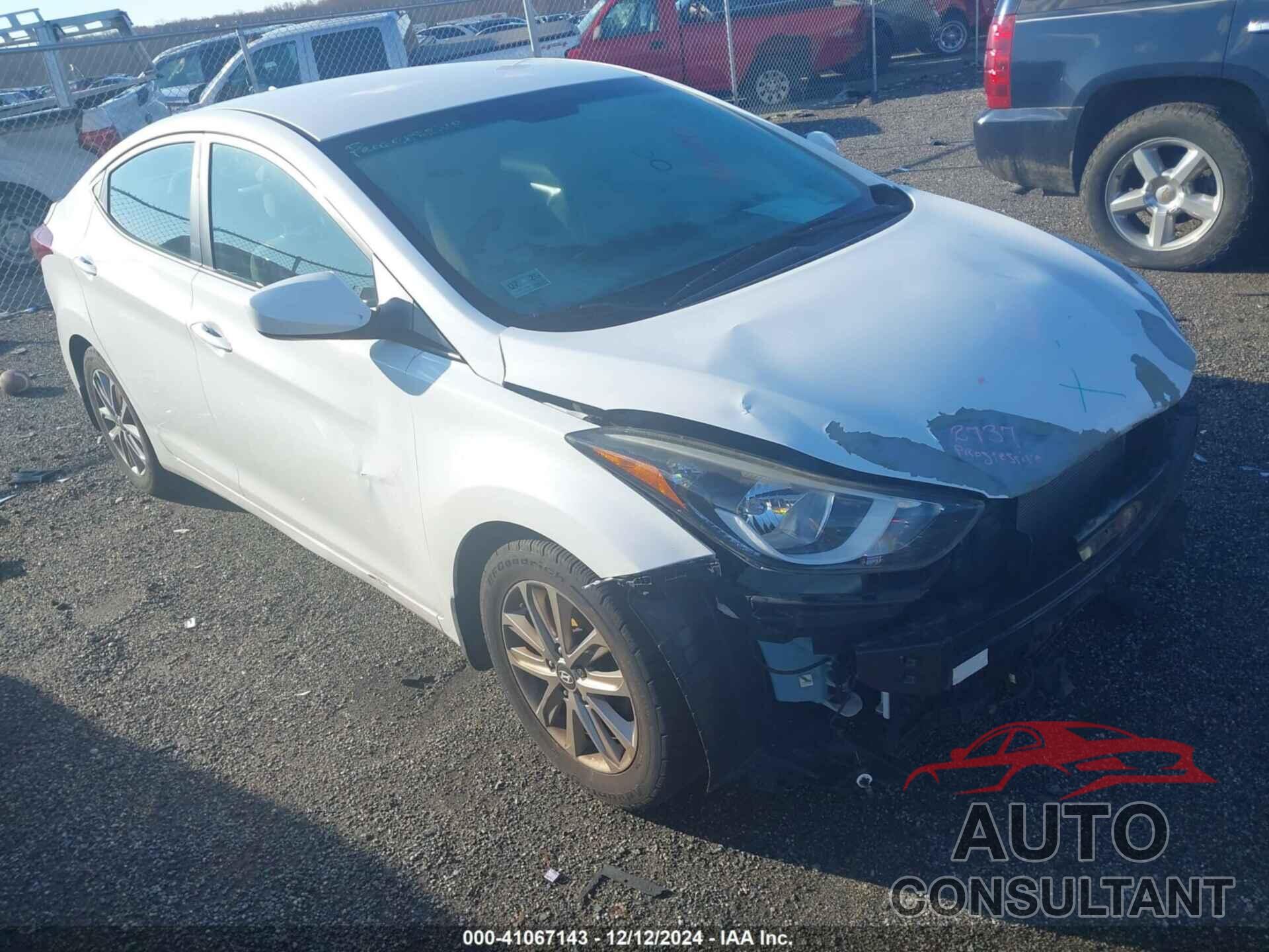 HYUNDAI ELANTRA 2016 - 5NPDH4AE7GH796805