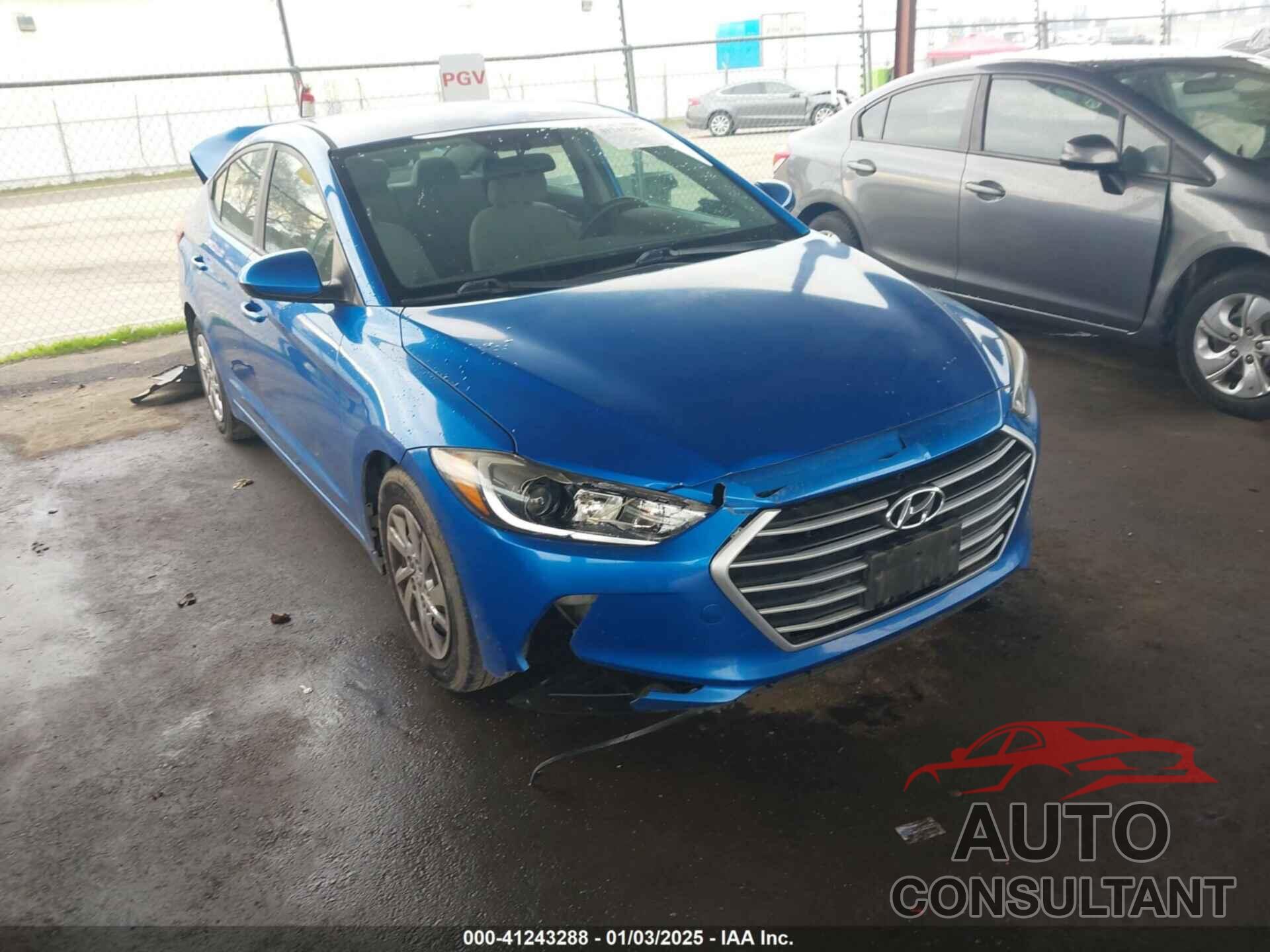 HYUNDAI ELANTRA 2017 - KMHD74LF4HU118556