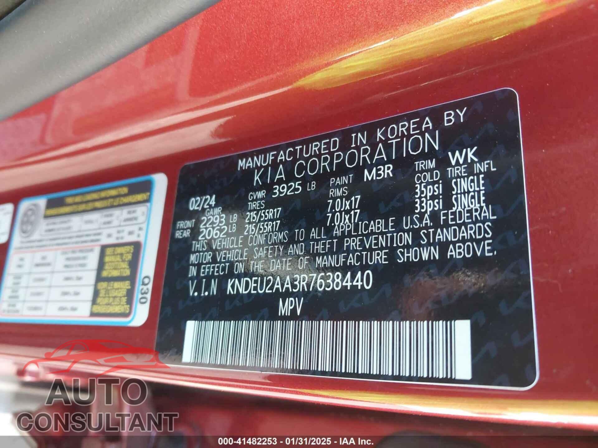 KIA SELTOS 2024 - KNDEU2AA3R7638440