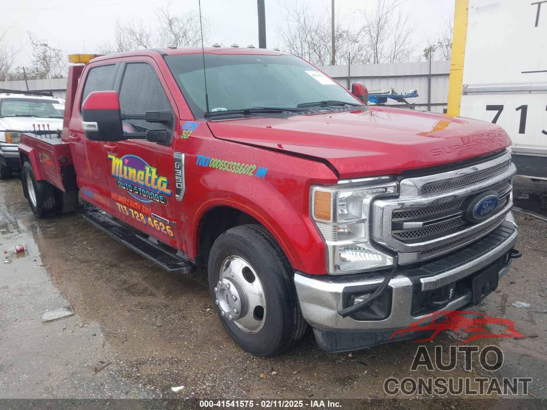 FORD F-350 CHASSIS 2022 - 1FD8W3GT5NED87881