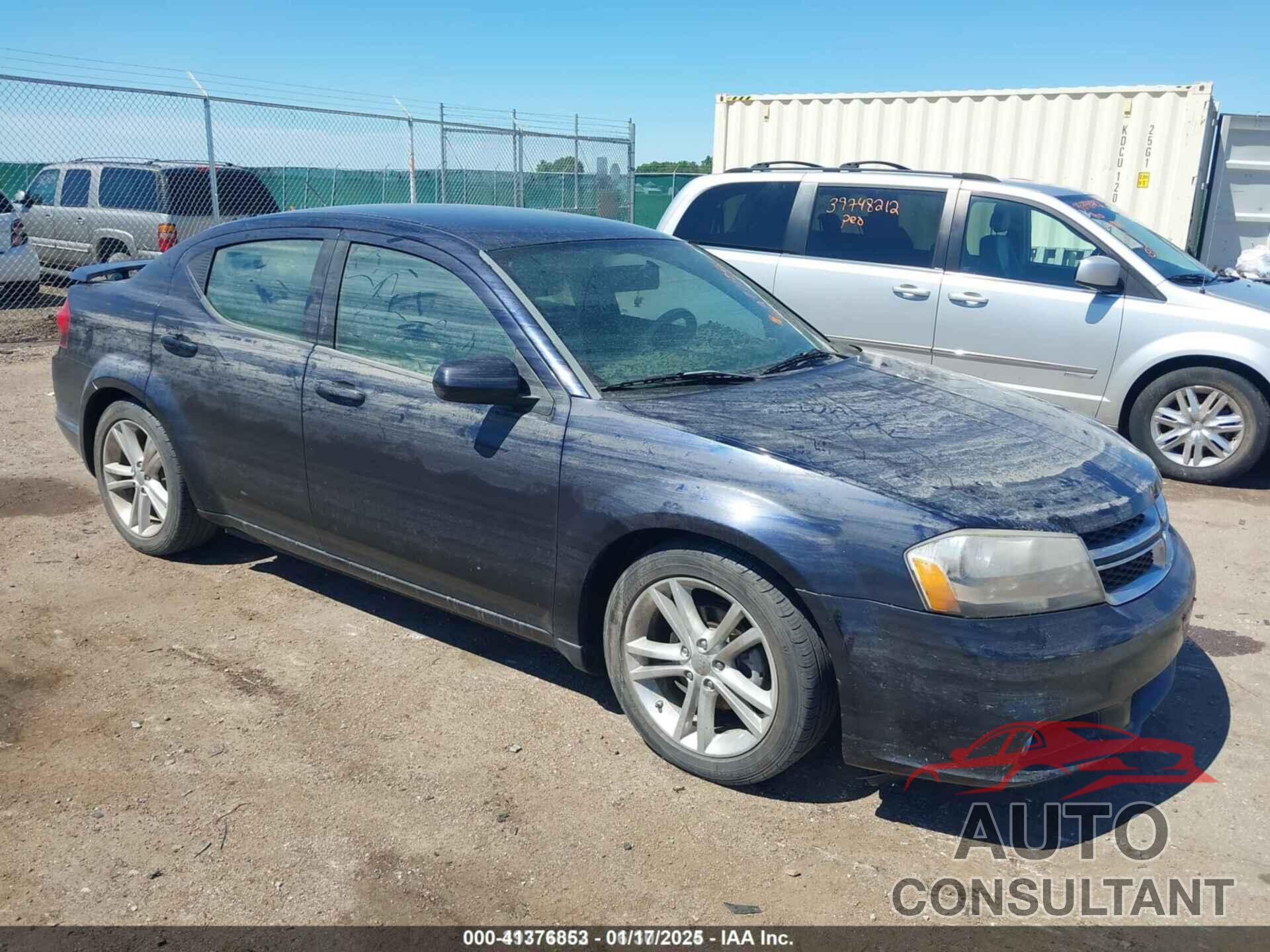 DODGE AVENGER 2012 - 1C3CDZEG7CN151411