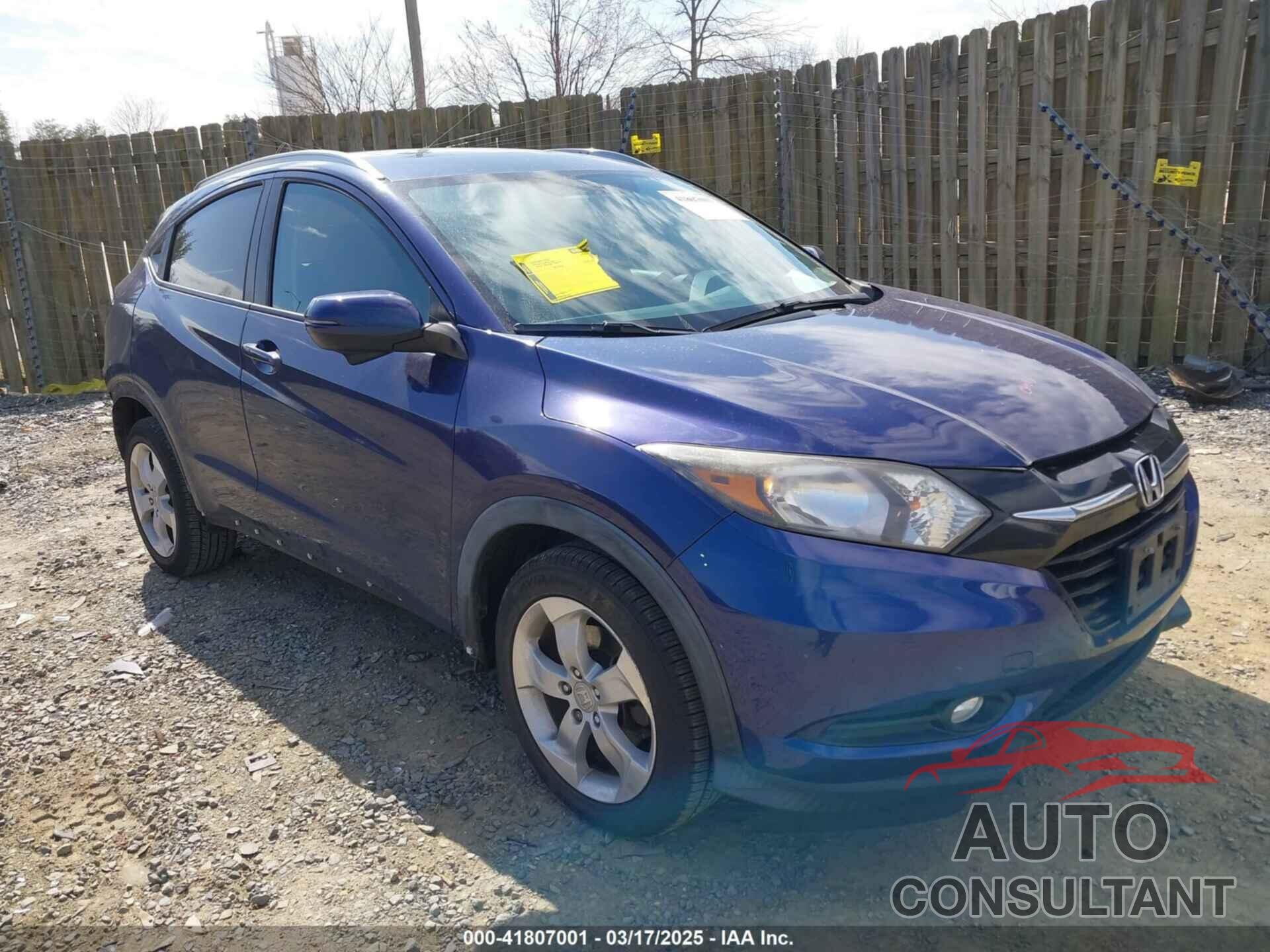 HONDA HR-V 2016 - 3CZRU6H71GM740061