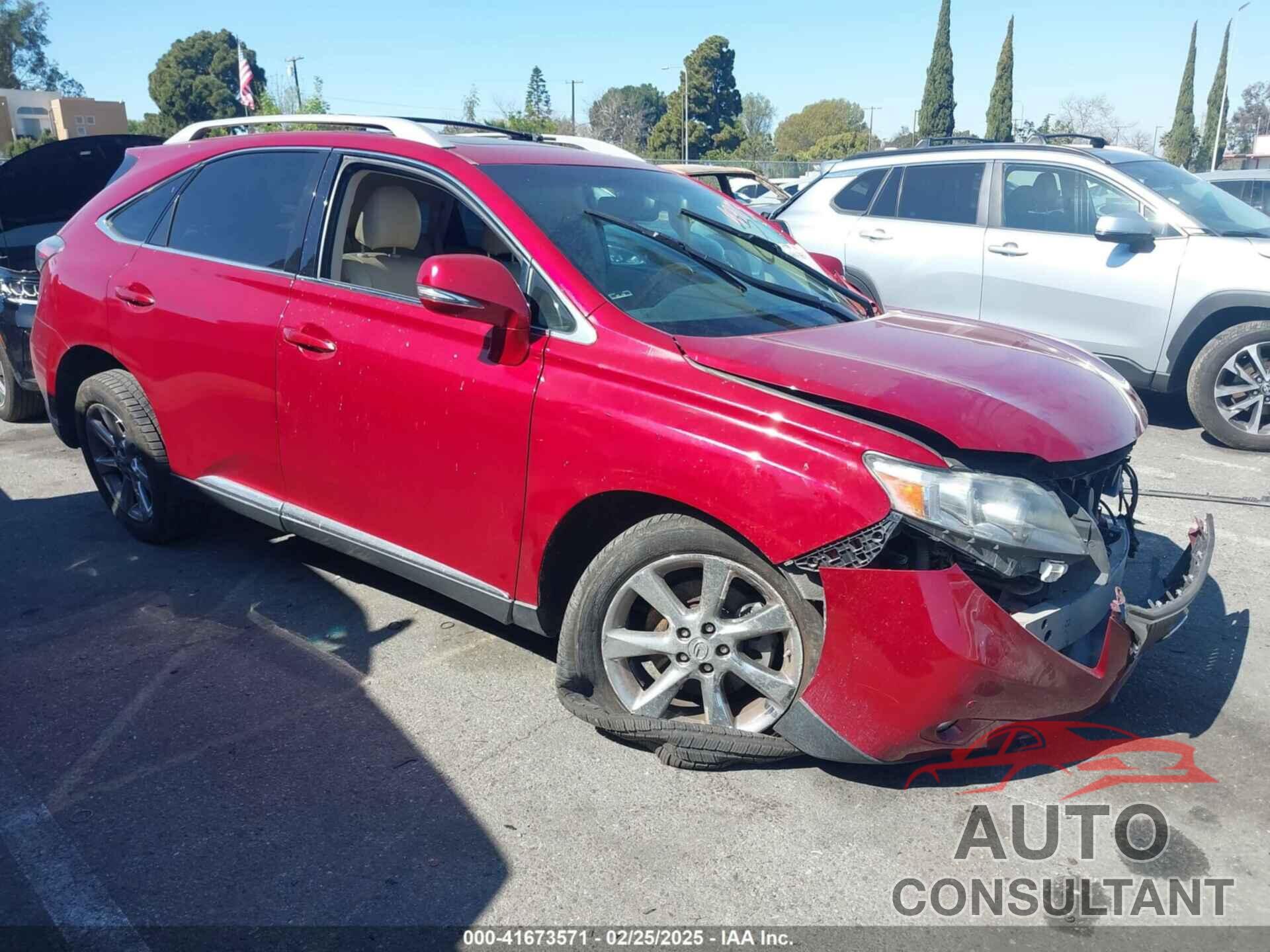 LEXUS RX 350 2011 - 2T2BK1BA4BC098419