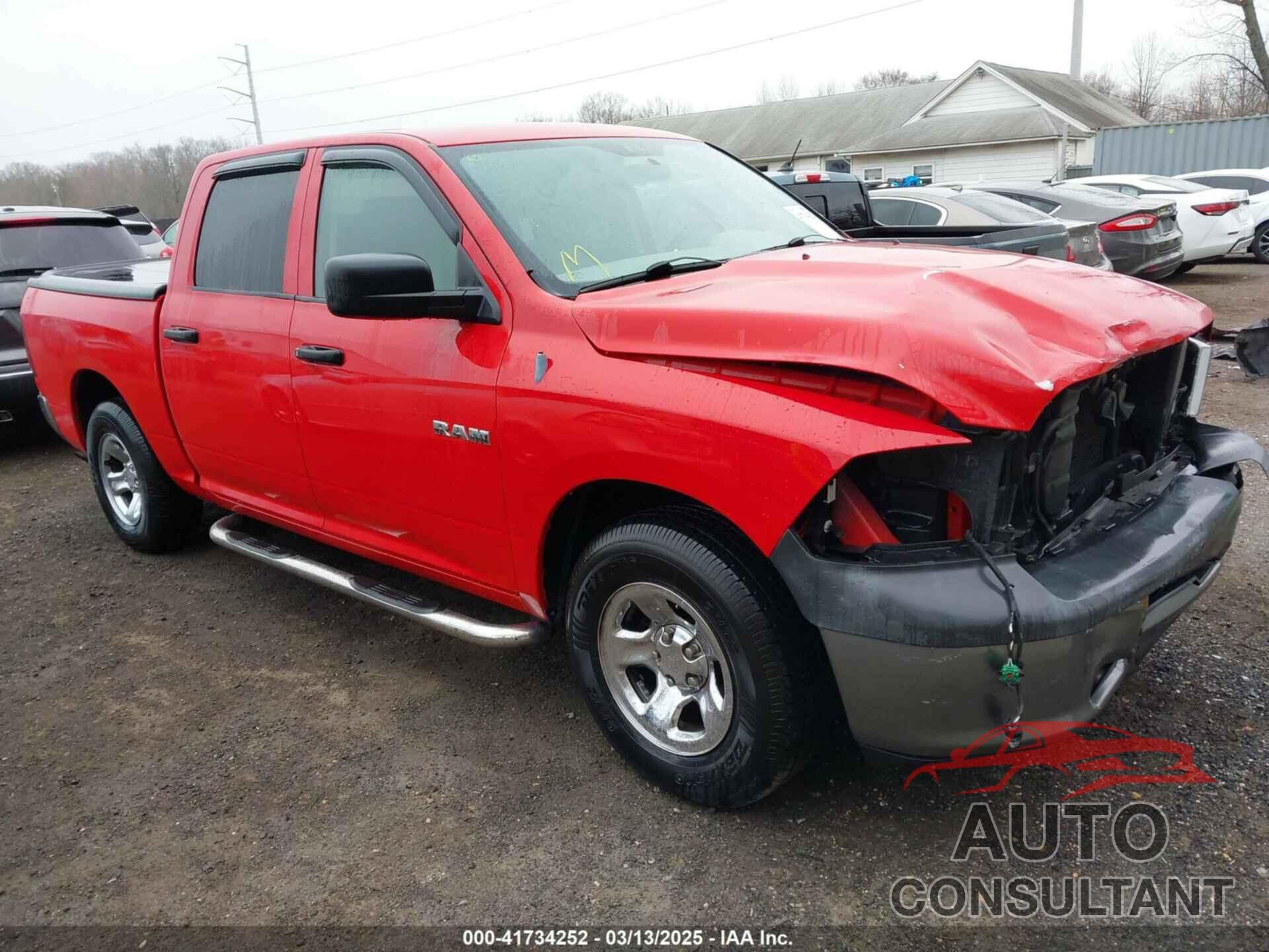 DODGE RAM 1500 2009 - 1D3HB13P89J526578