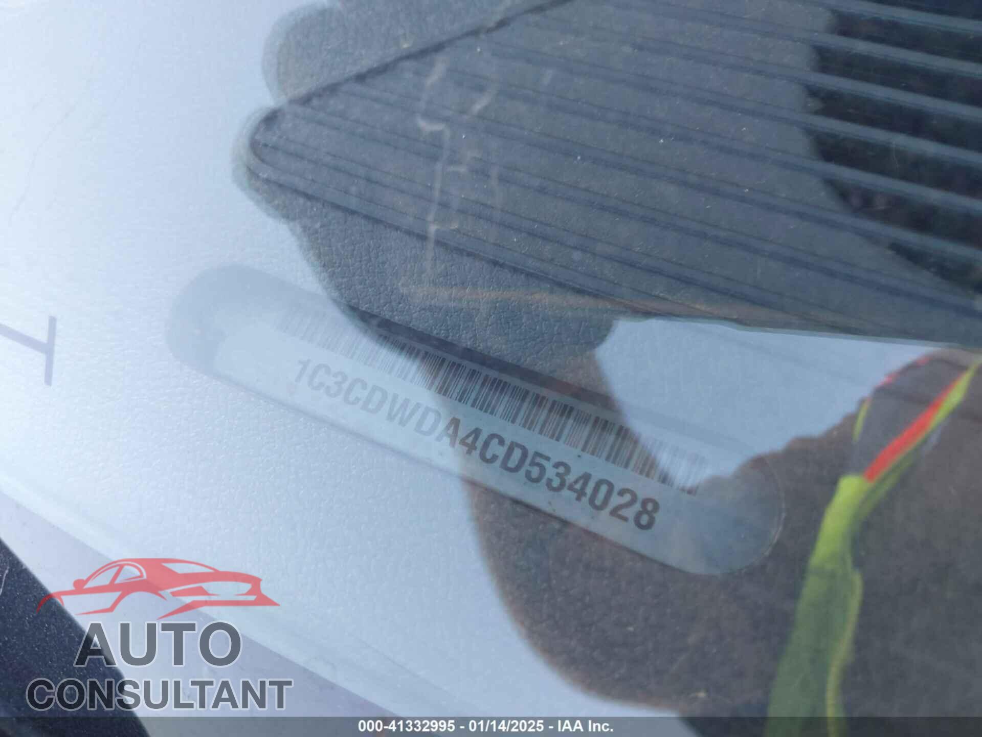 DODGE CALIBER 2012 - 1C3CDWDA4CD534028