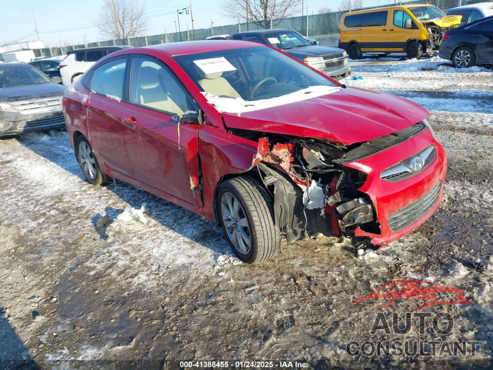 HYUNDAI ACCENT 2013 - KMHCU4AE1DU319310