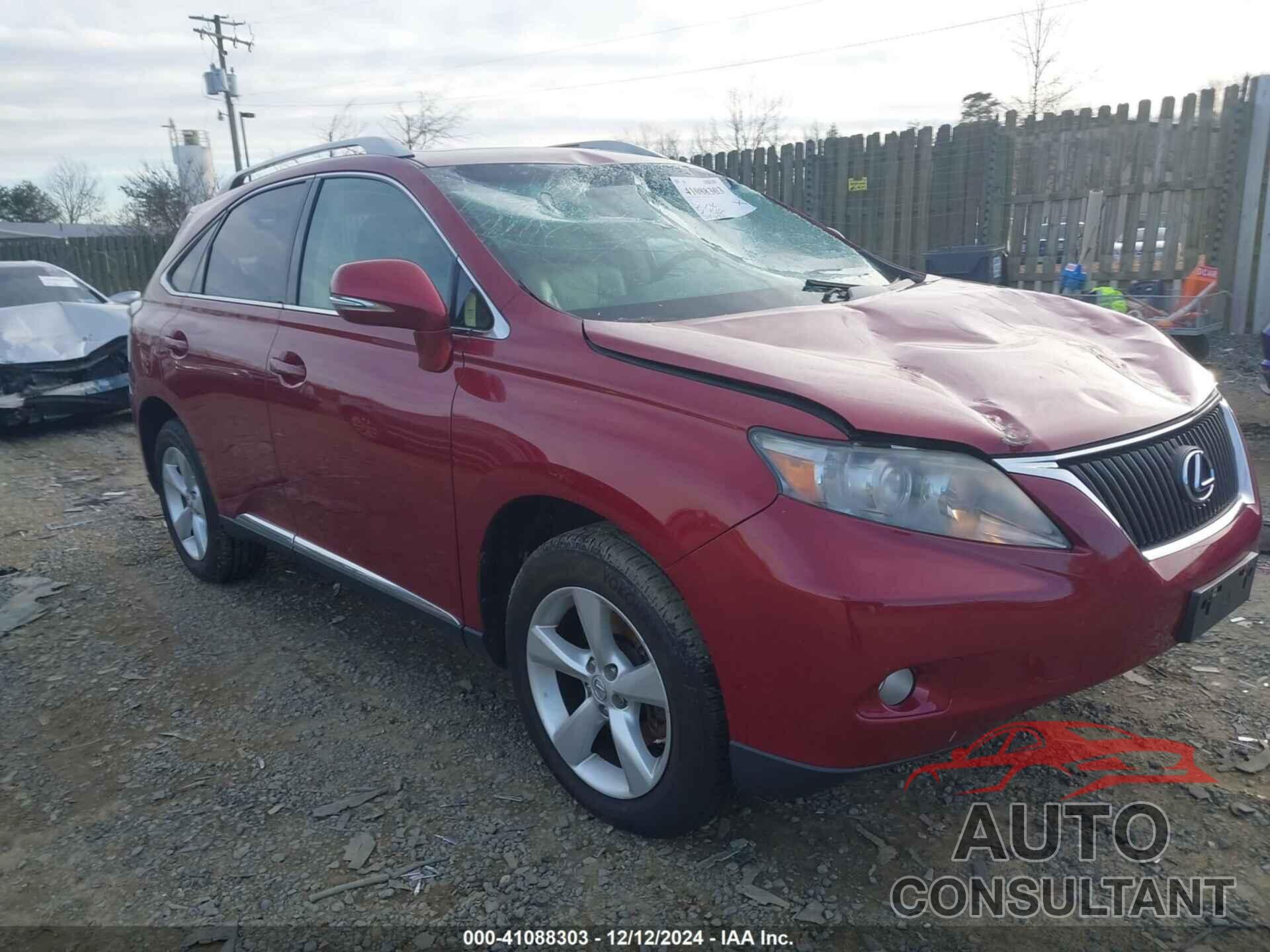 LEXUS RX 350 2010 - 2T2BK1BA2AC022244