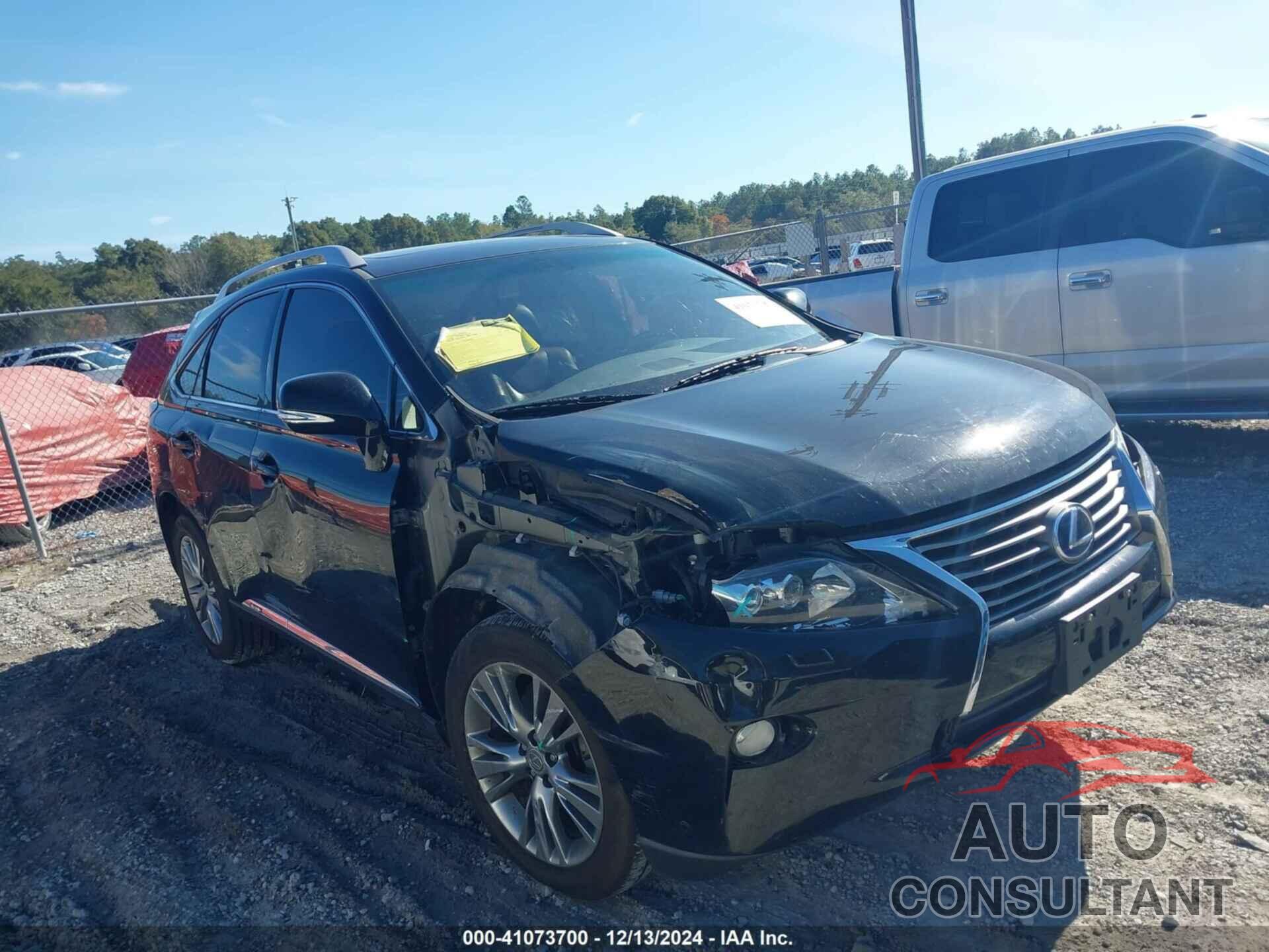 LEXUS RX 450H 2013 - JTJBC1BA1D2063076