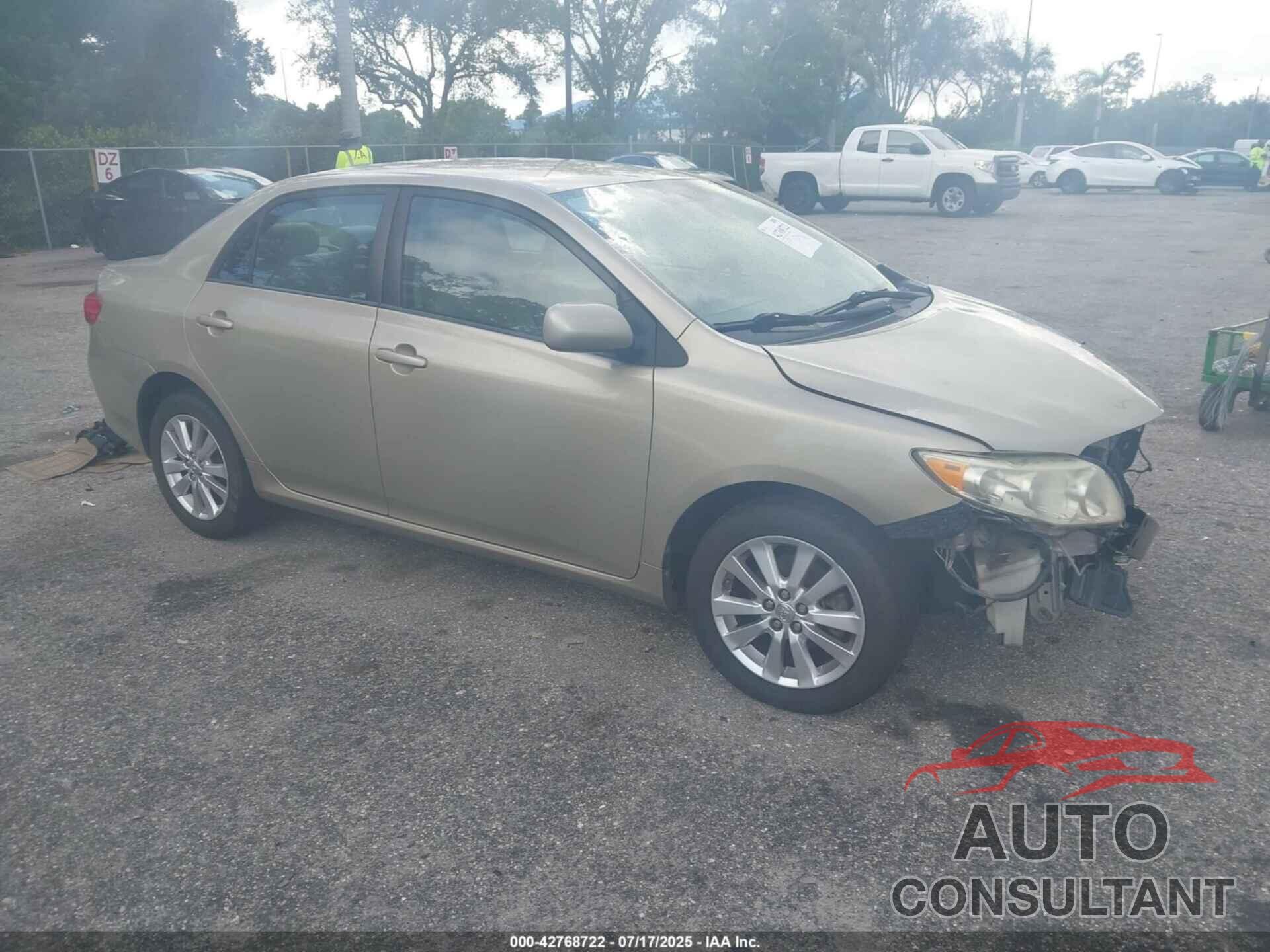 TOYOTA COROLLA 2009 - 1NXBU40E89Z002127