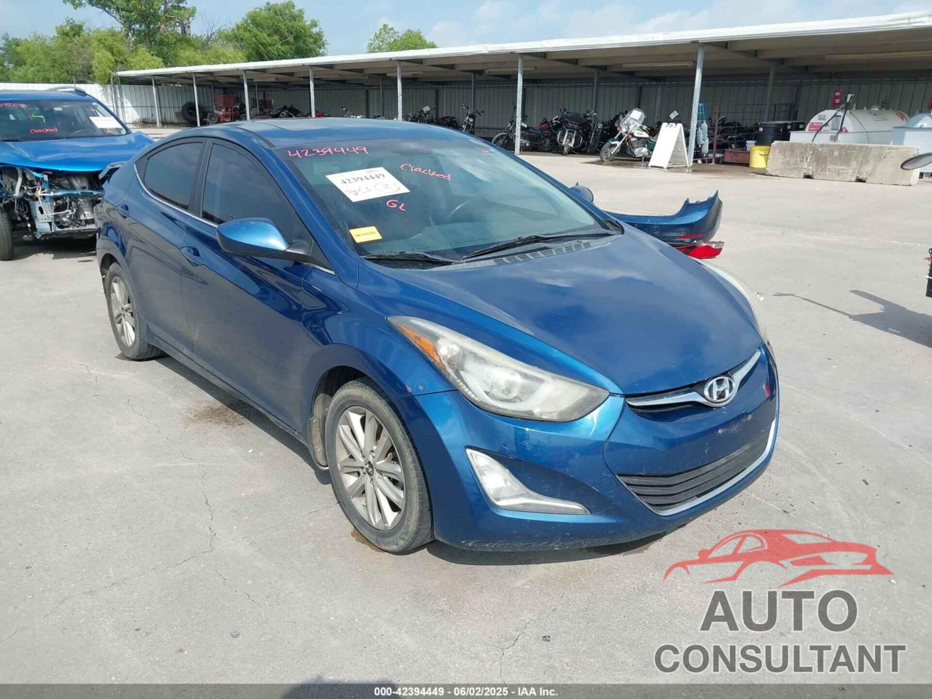 HYUNDAI ELANTRA 2015 - KMHDH4AE1FU304284
