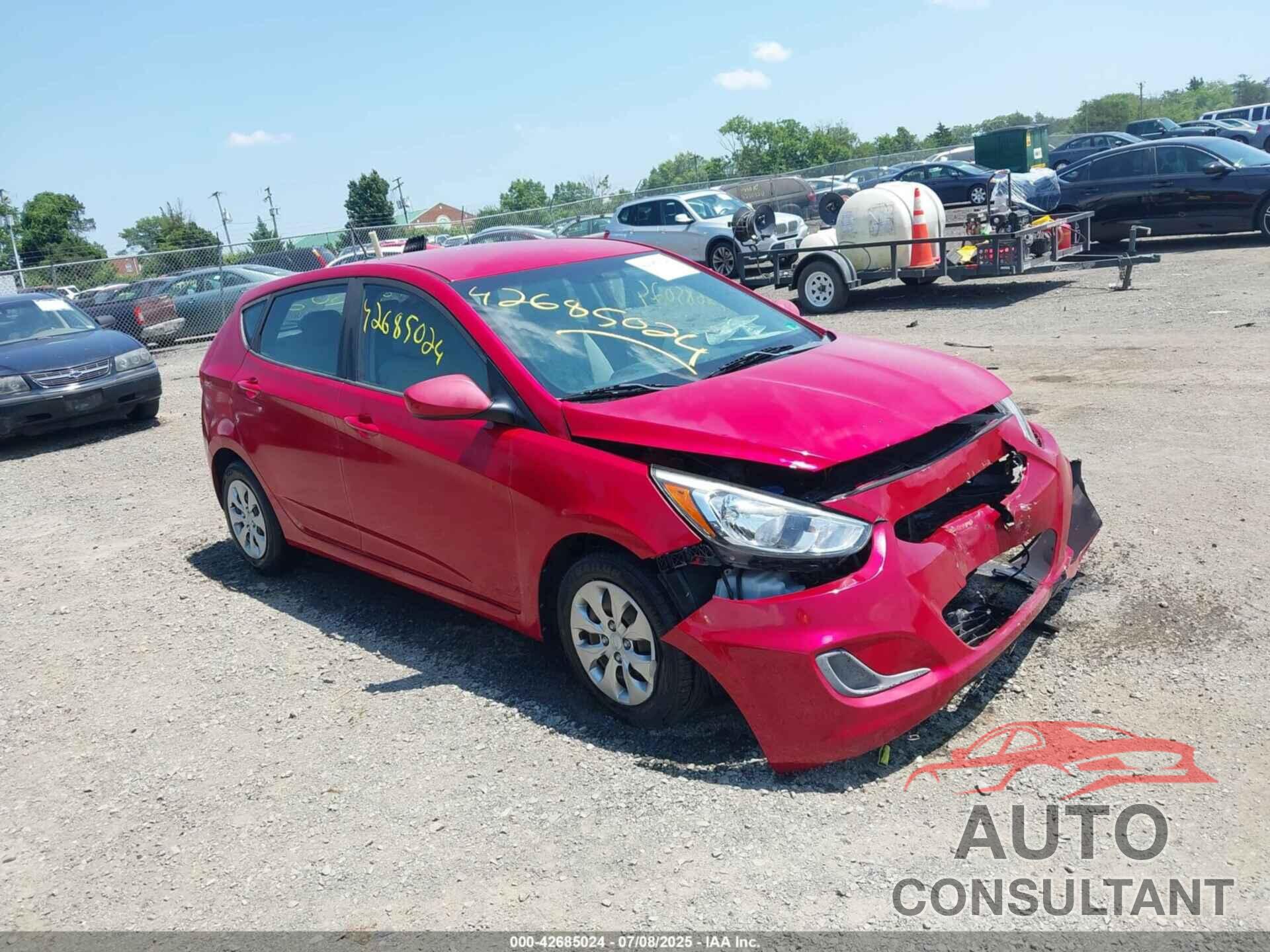 HYUNDAI ACCENT 2017 - KMHCT5AEXHU340512