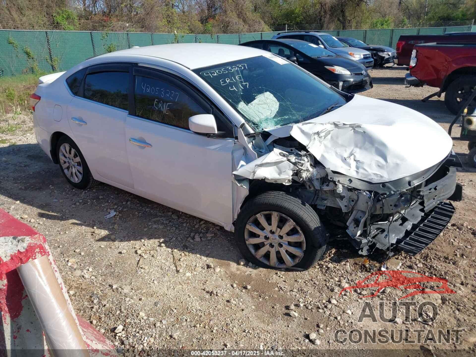 NISSAN SENTRA 2015 - 3N1AB7AP9FY319675